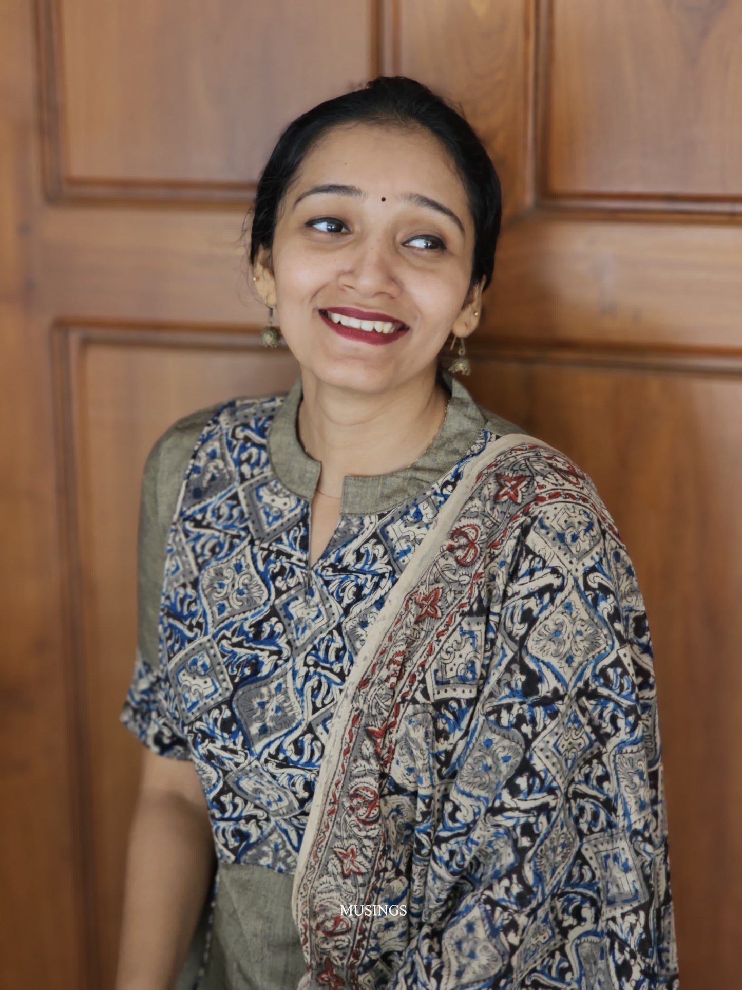 Radhya - Kalamkari x Mangalgiri Kurta Set