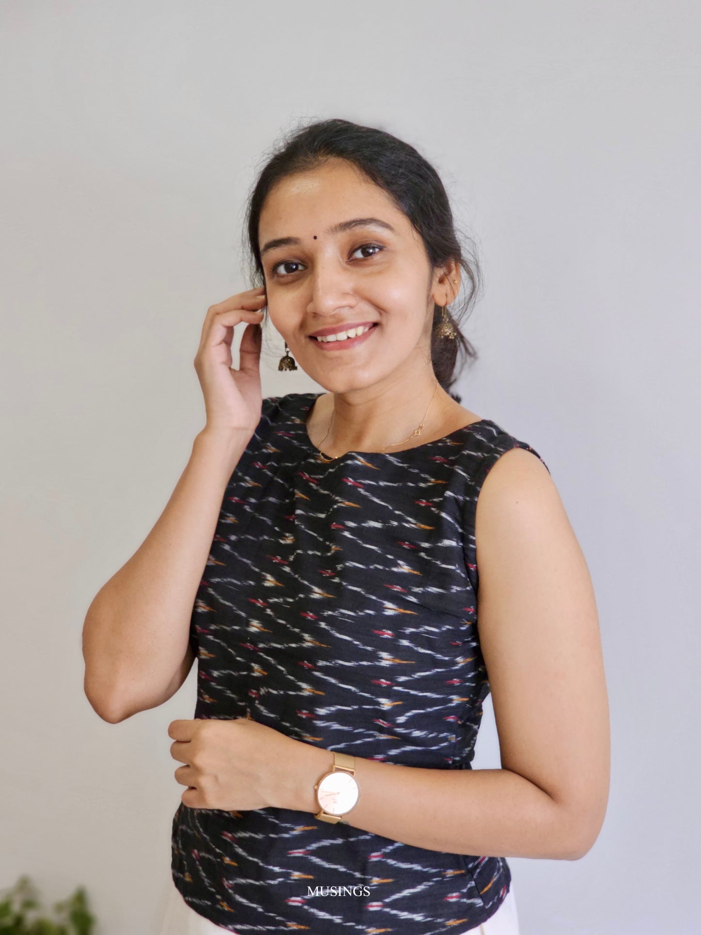 Saadana - Handblock Printed Short Kurta