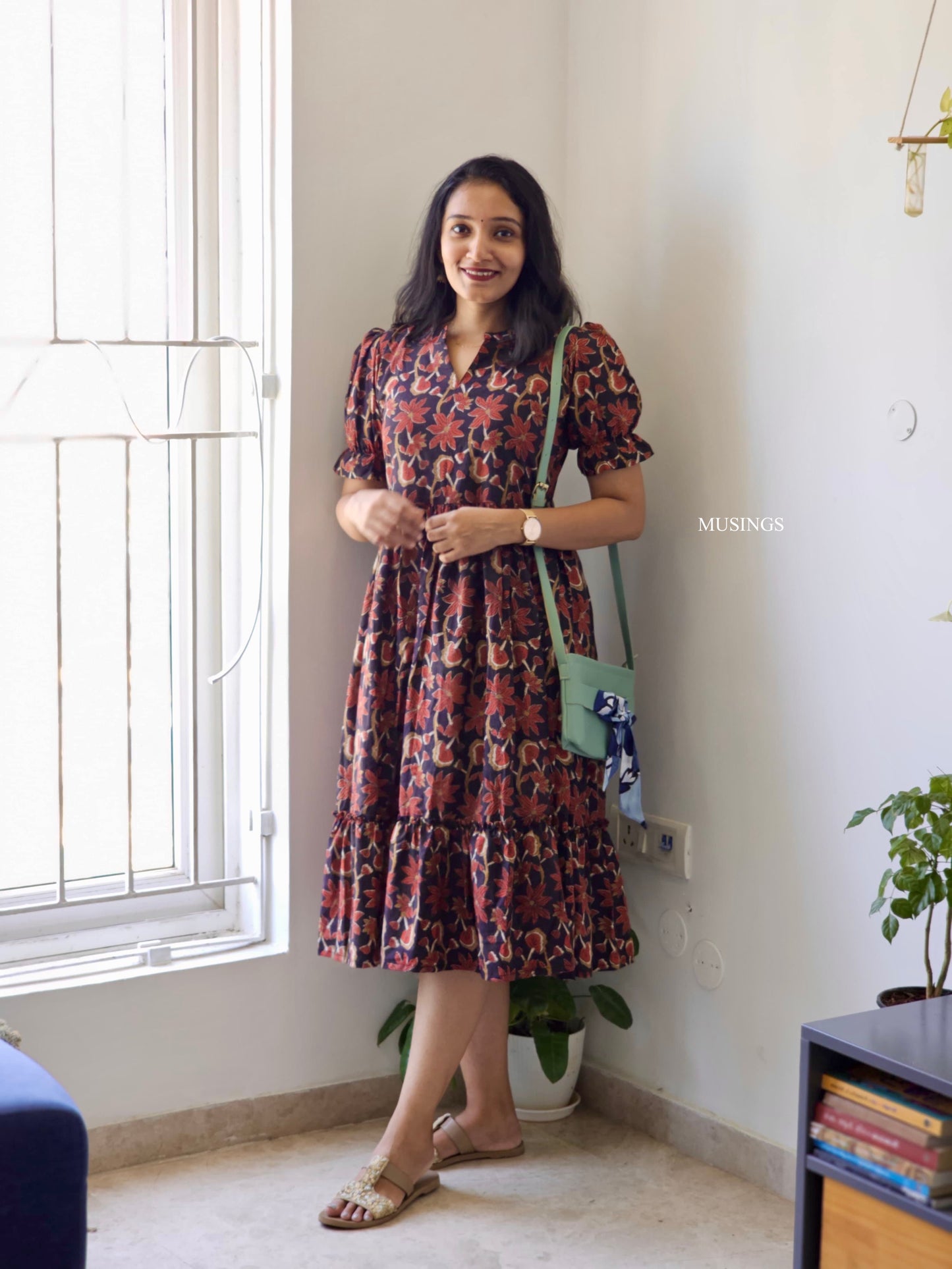 Anantya - Sanganeri Floral Dress