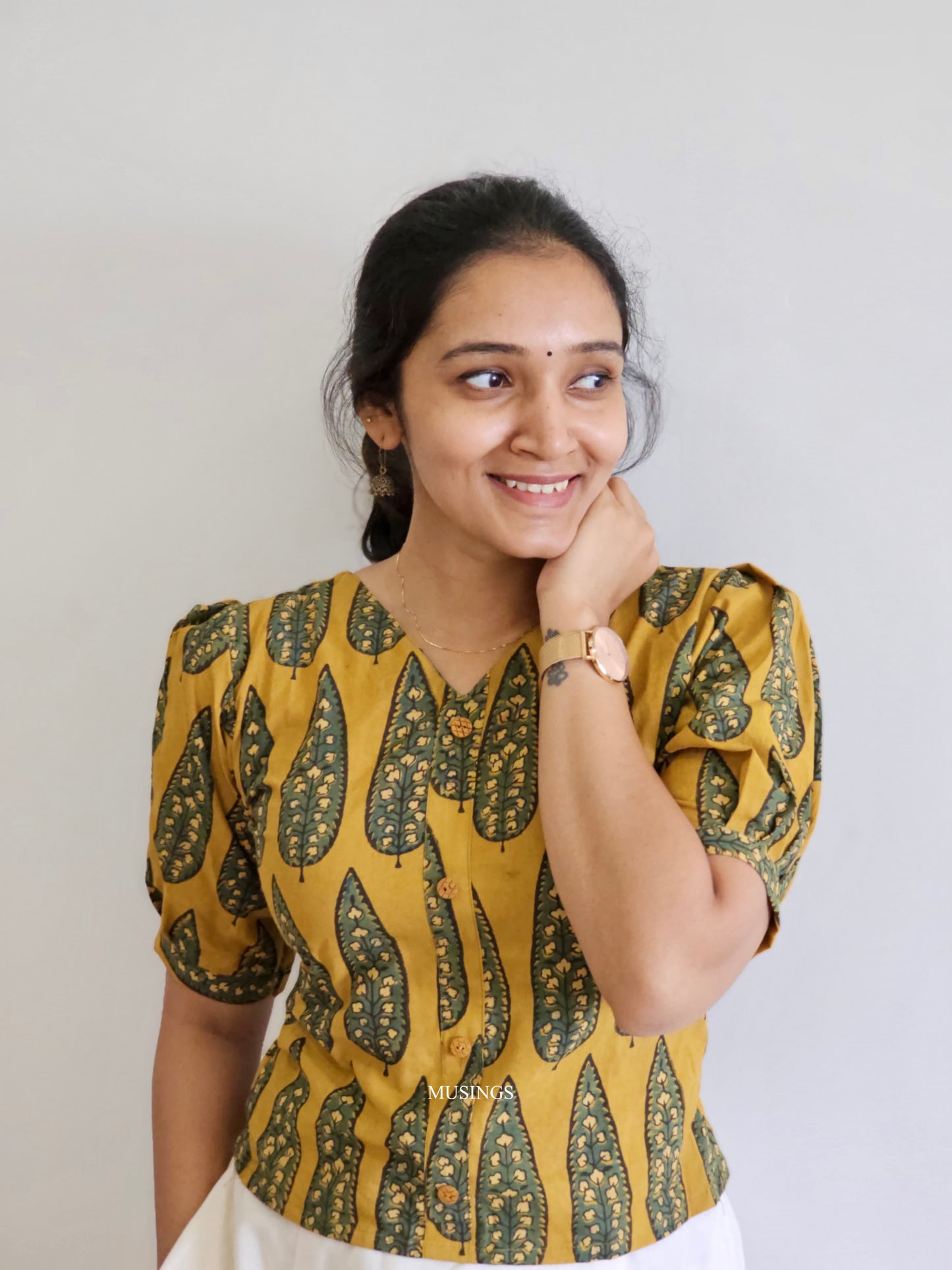 Afreen - Handblock Printed Short Kurta