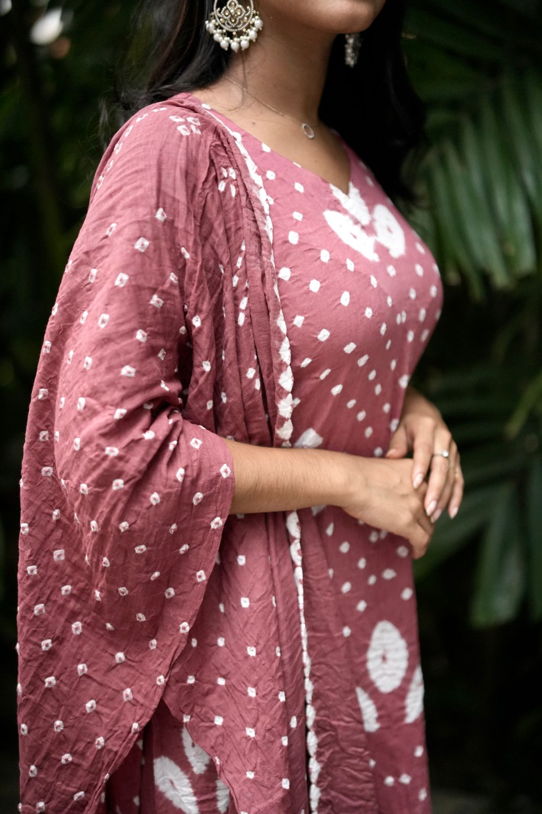 Mrunal - Bandhej x Shibori Kurta Set
