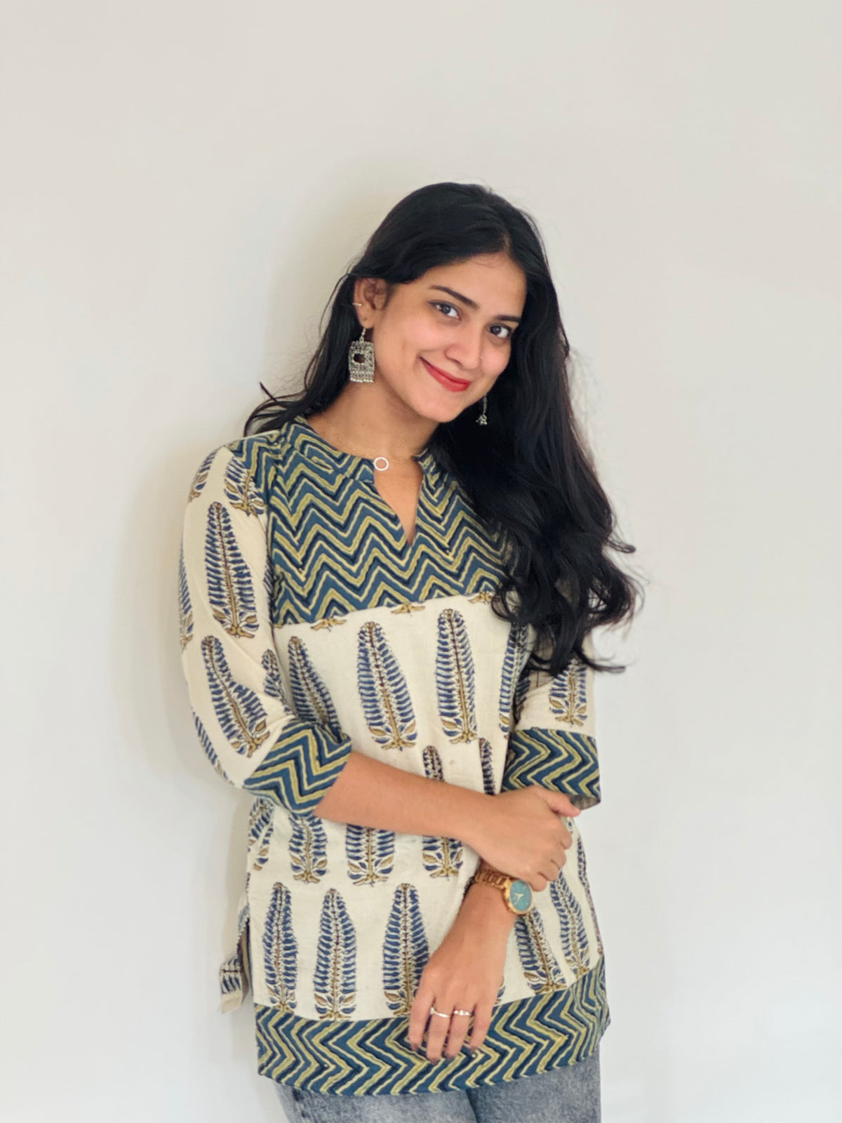 Karishma - Ajrakh Short Kurta