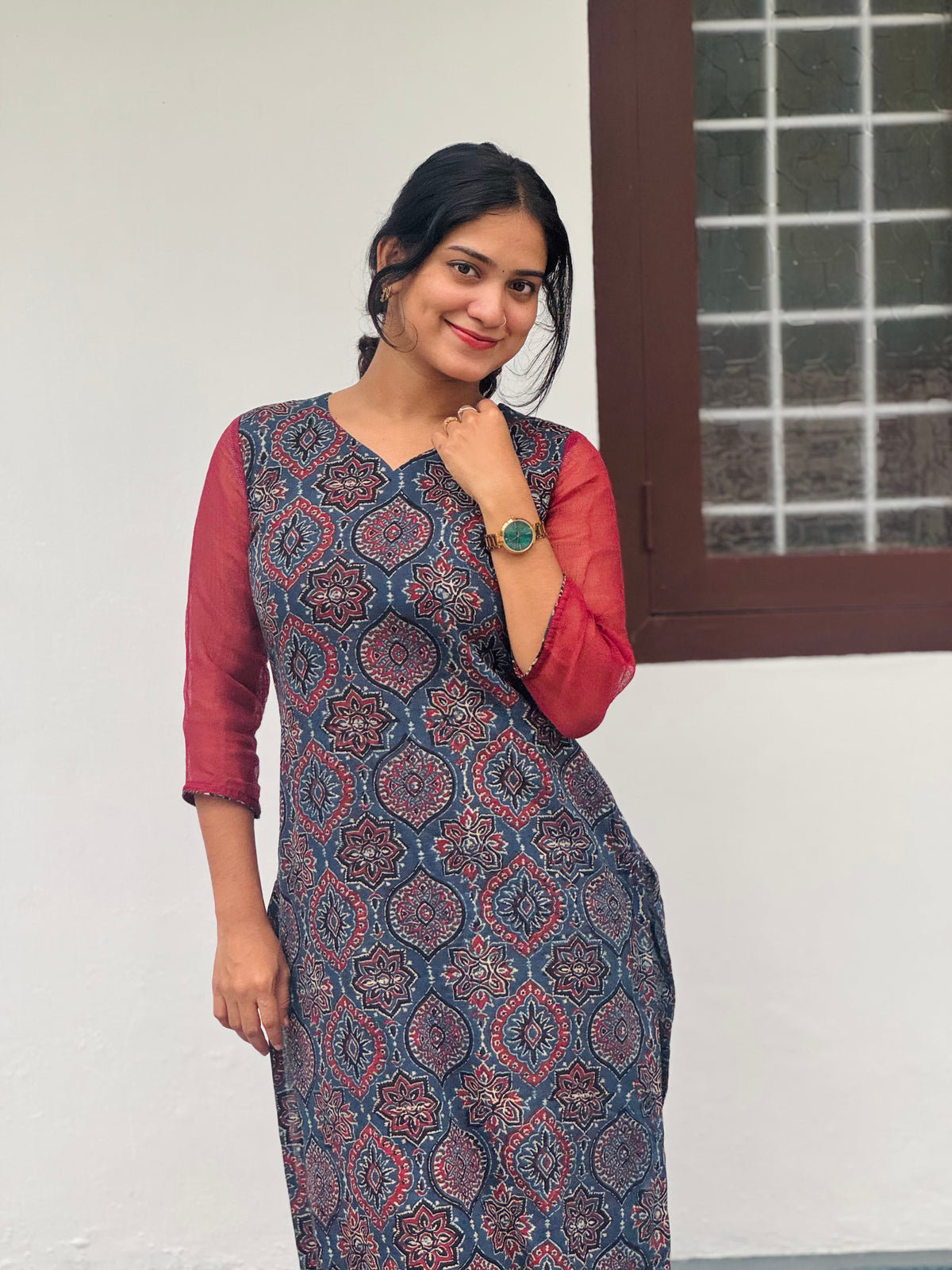 Dhara - Ajrakh Fusion Kurta