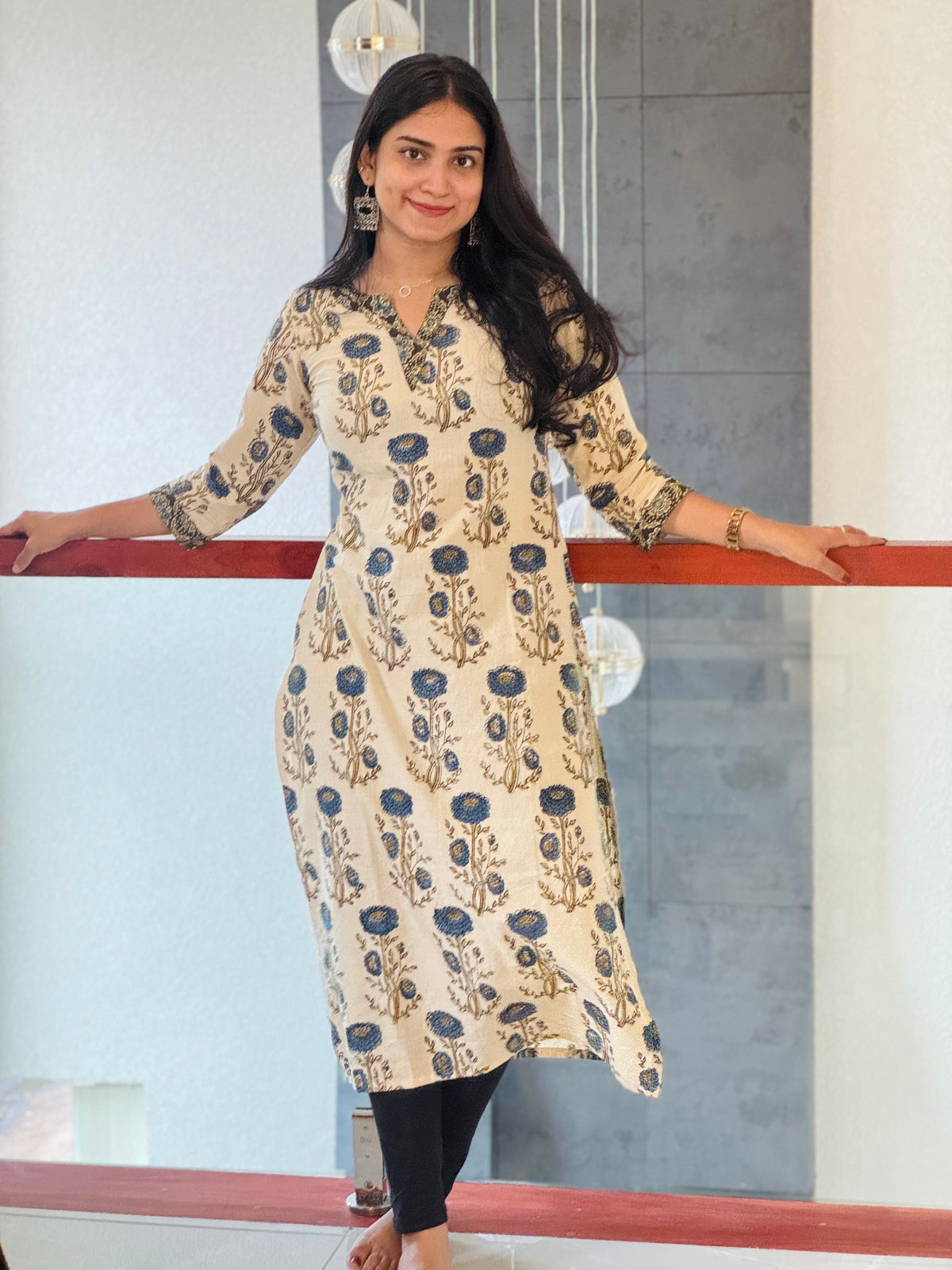Athmika - Ajrakh Fusion Kurta