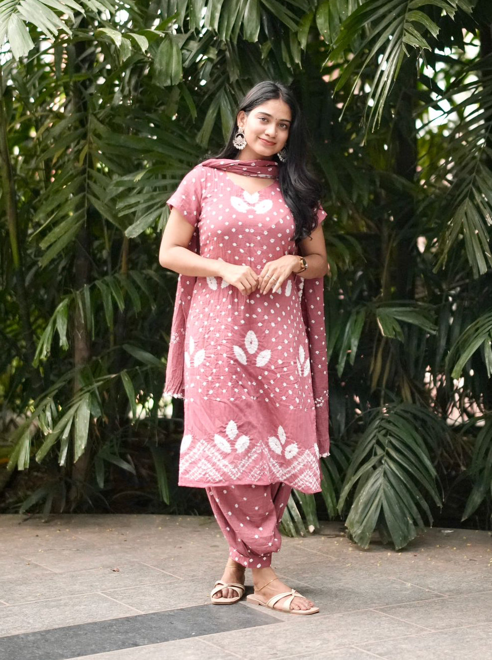 Mrunal - Bandhej x Shibori Kurta Set