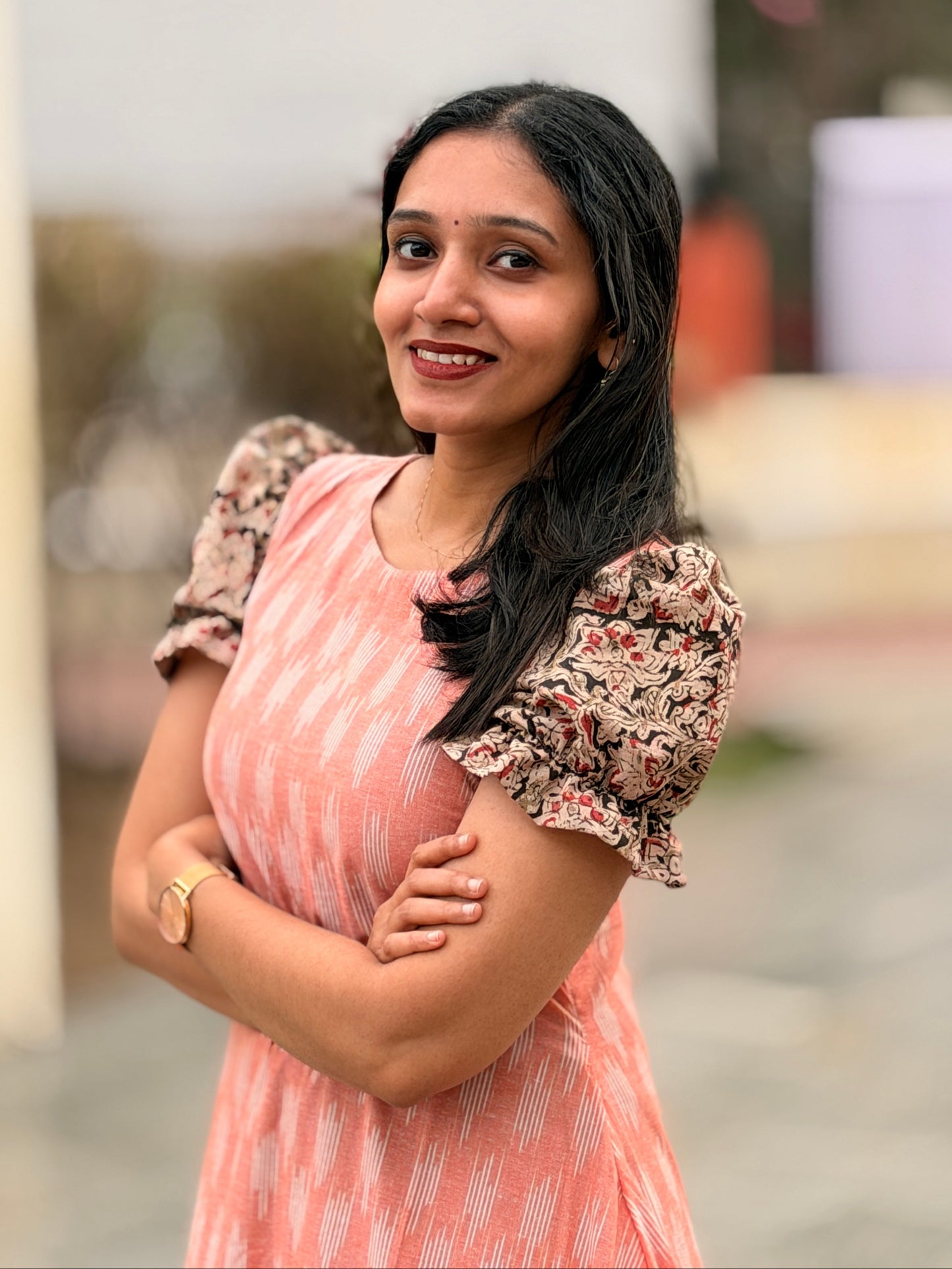 Kaajal - Ikkat x Kalamkari Fusion Dress