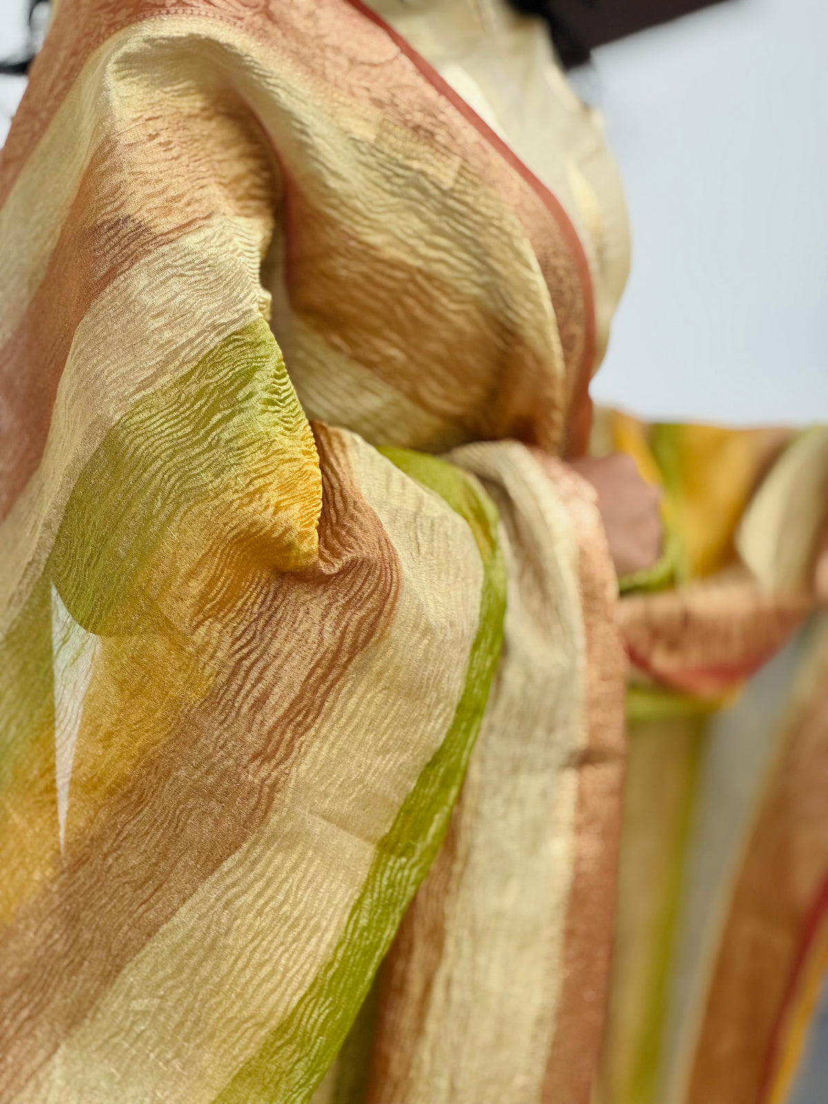 Raaga - Gold Tissue Semi Banarasi Silk Suit