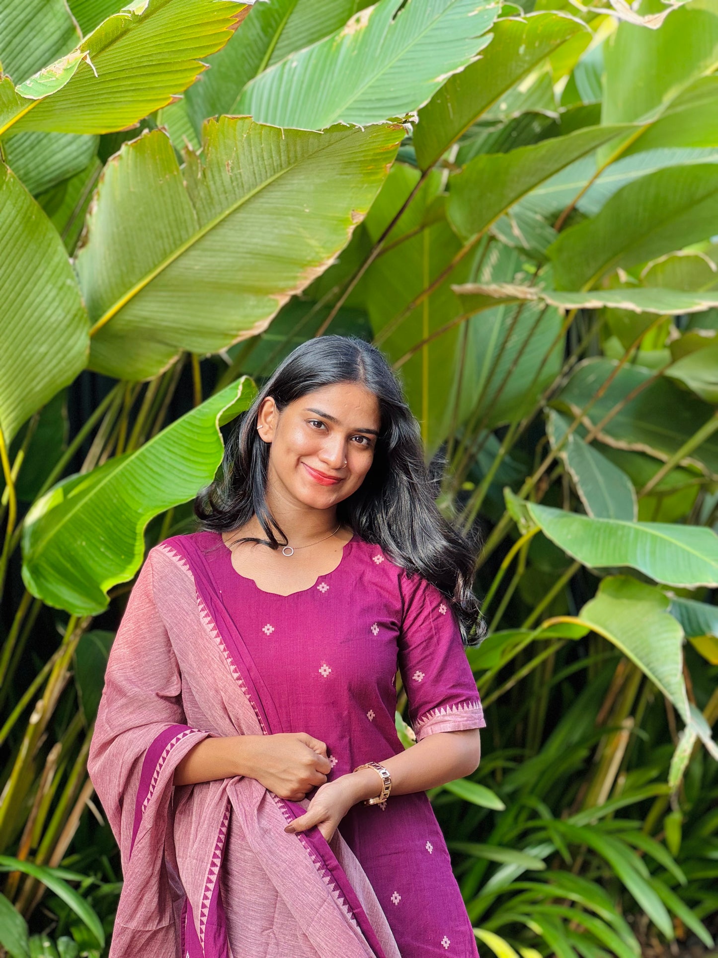 Kasthuri - Handloom Kurta Set