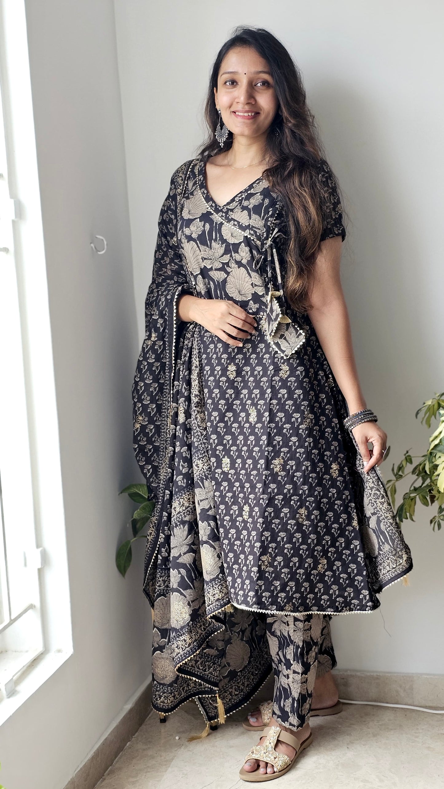 Nadiya - Gota Patti Block Print Suit