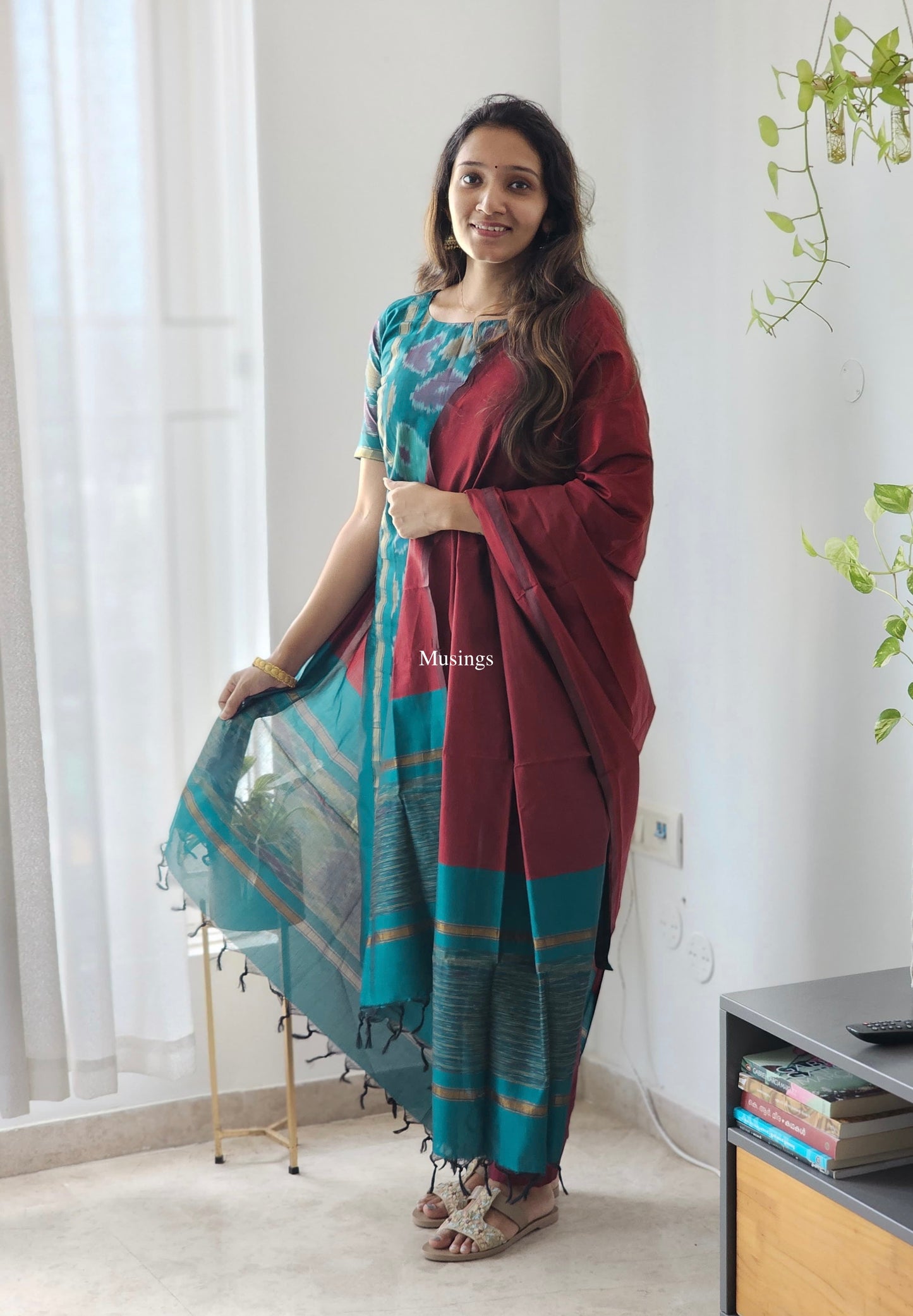 Sakshi - Pochampally Ikkat Sico Suit