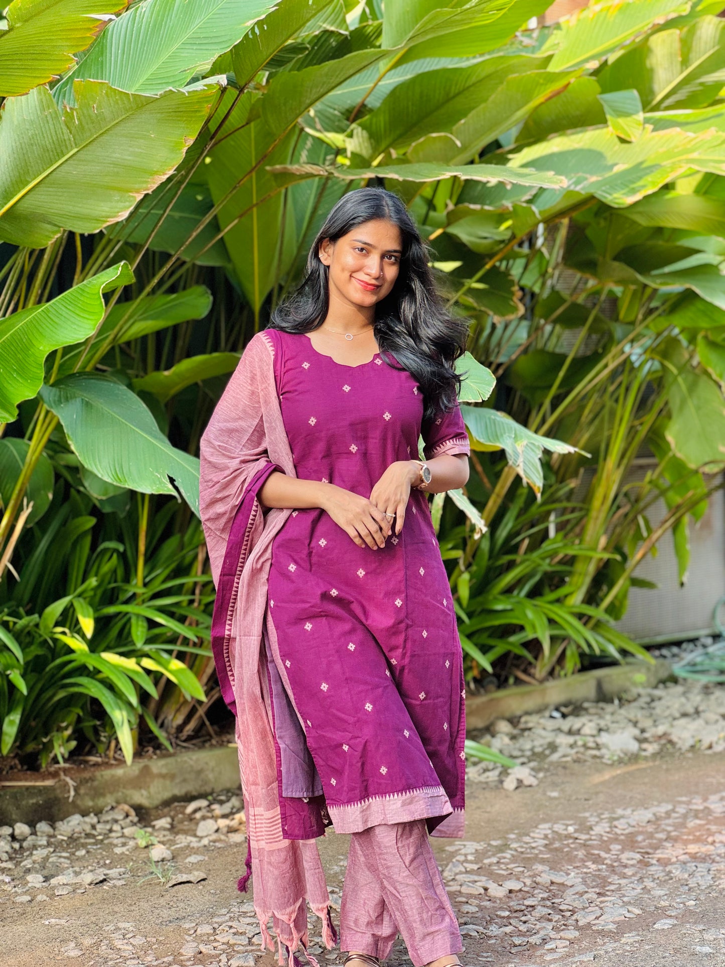 Kasthuri - Handloom Kurta Set