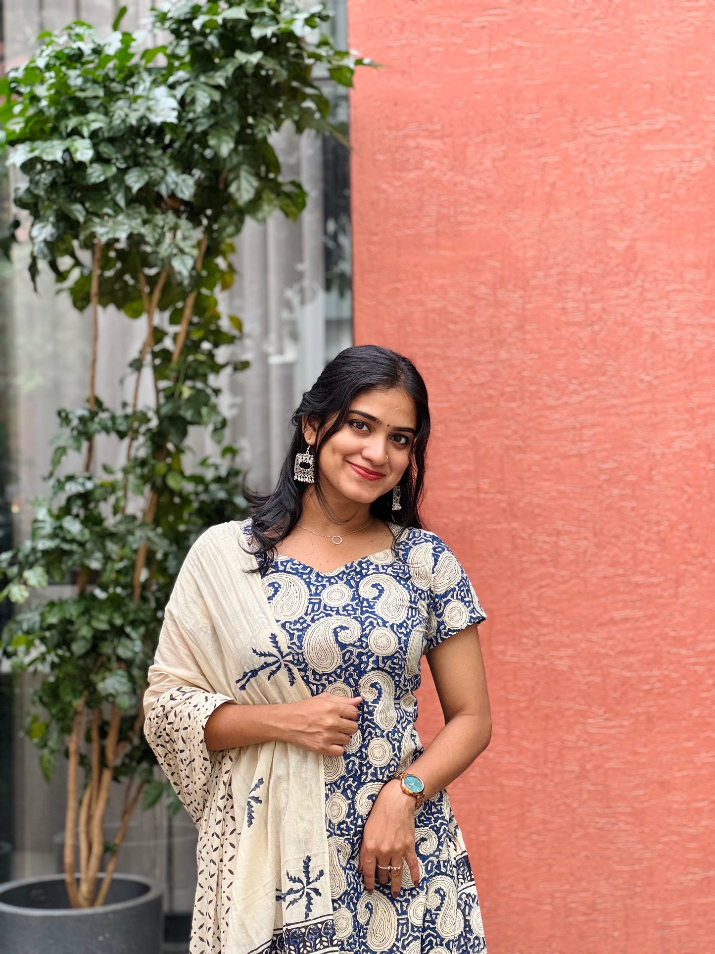 Neelima - Sanganeri Handblock Printed Cotton Kurta Set