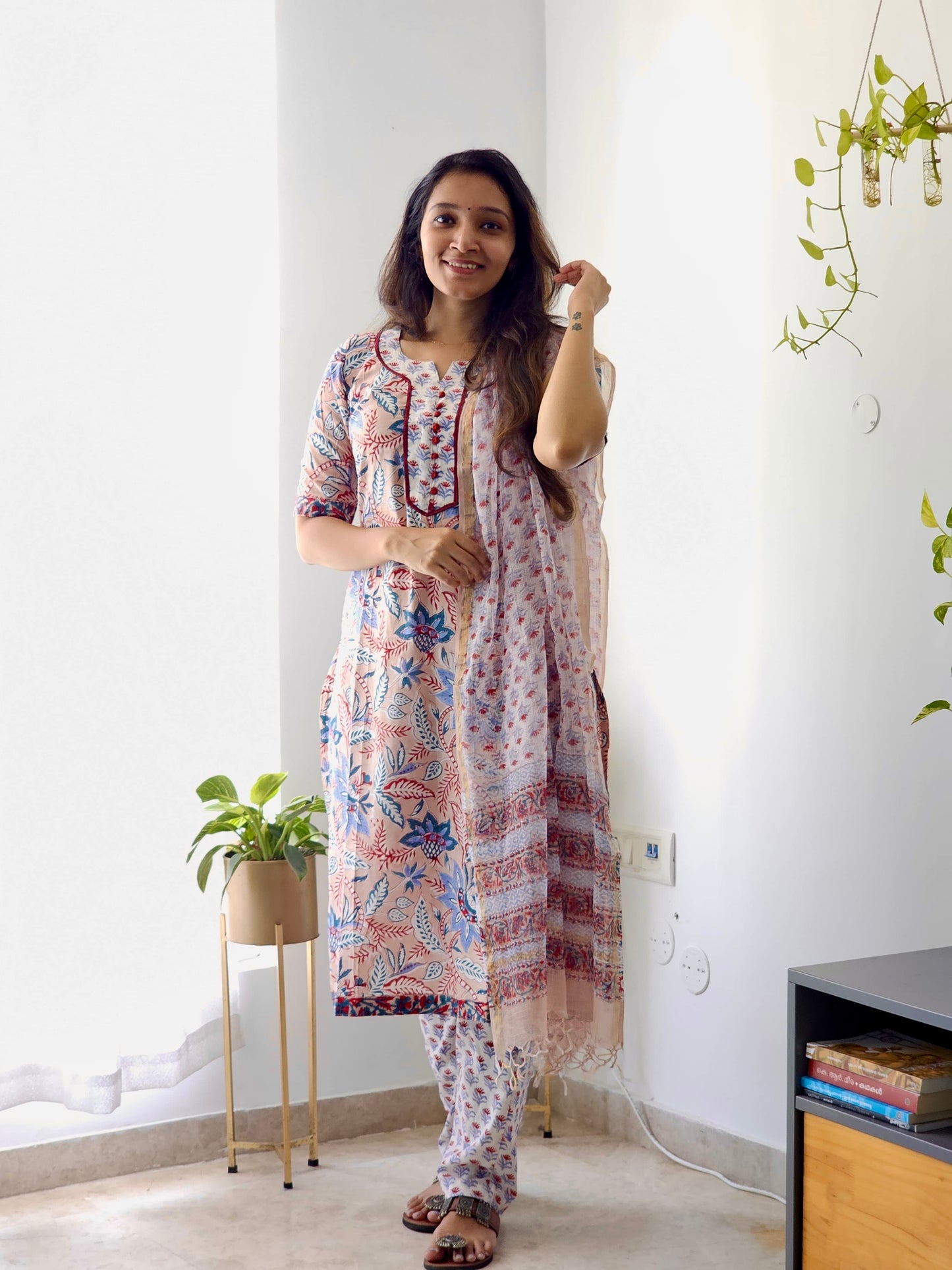 Vanessa - Handblock printed salwar suit