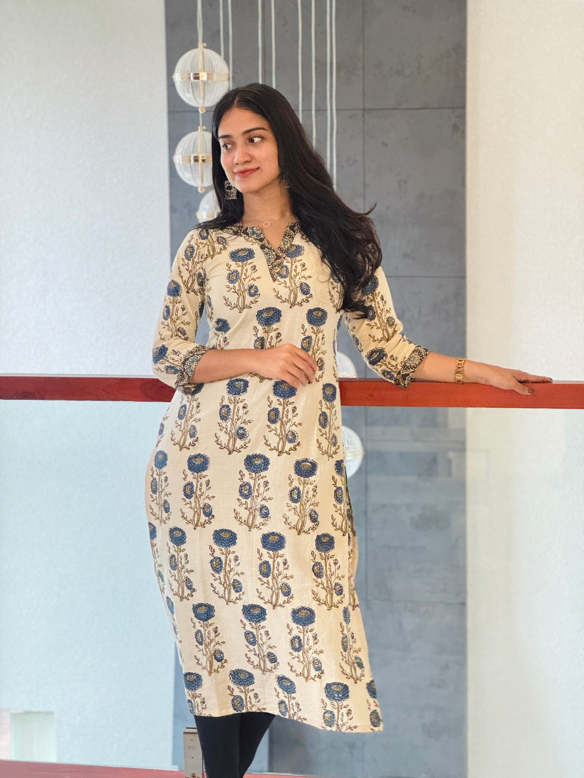 Athmika - Ajrakh Fusion Kurta