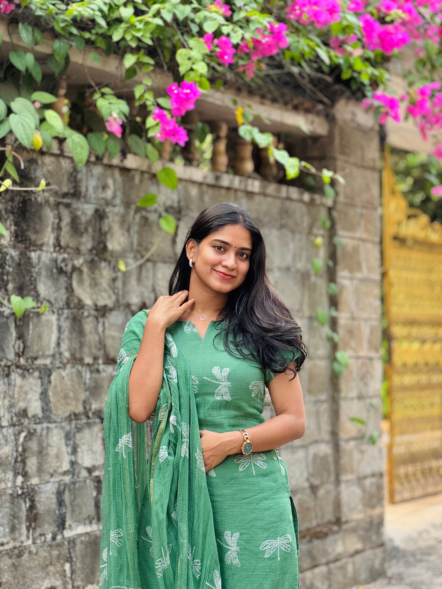 Vaanya - Kota Block Printed Kurta Set