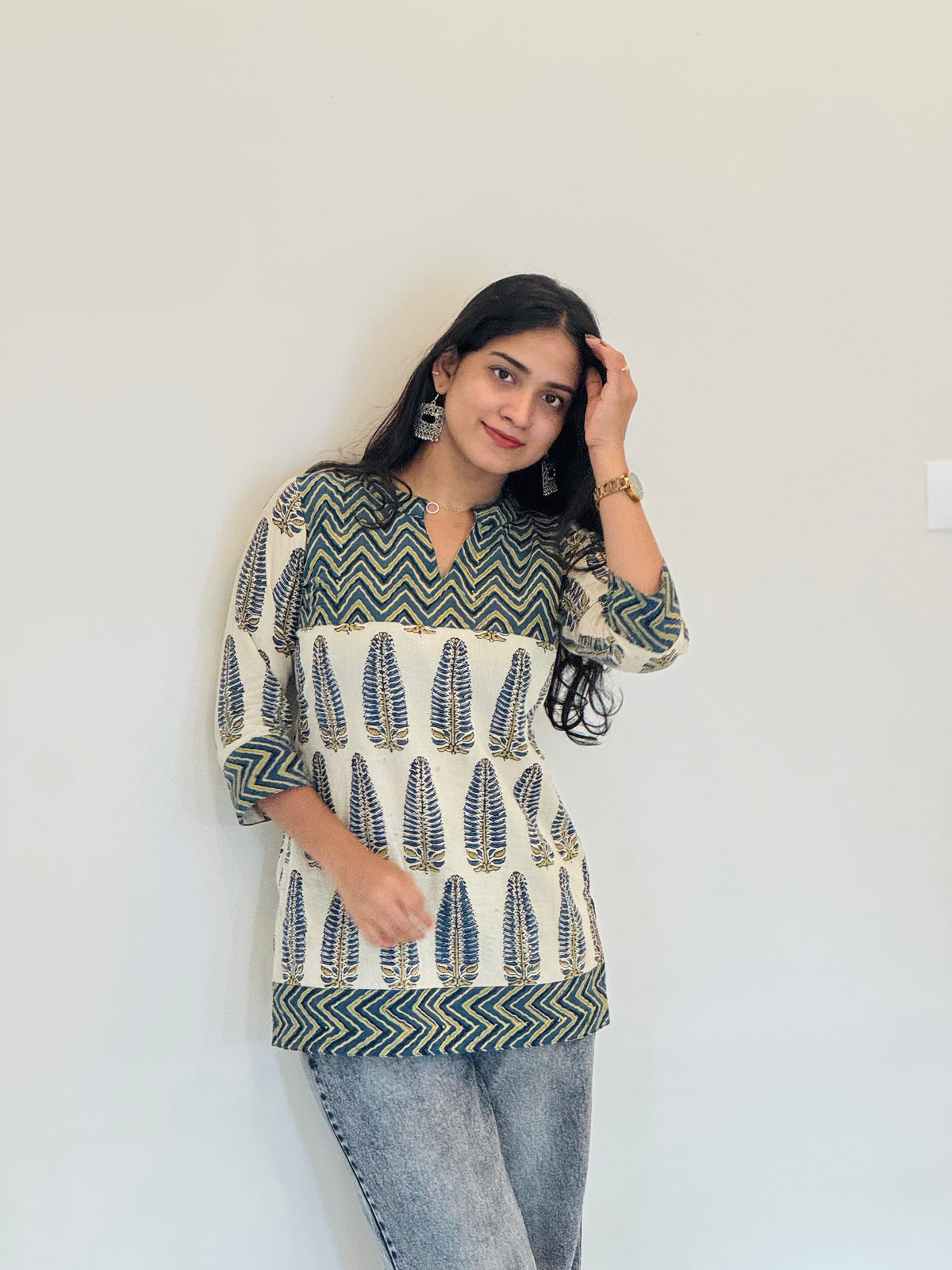 Karishma - Ajrakh Short Kurta