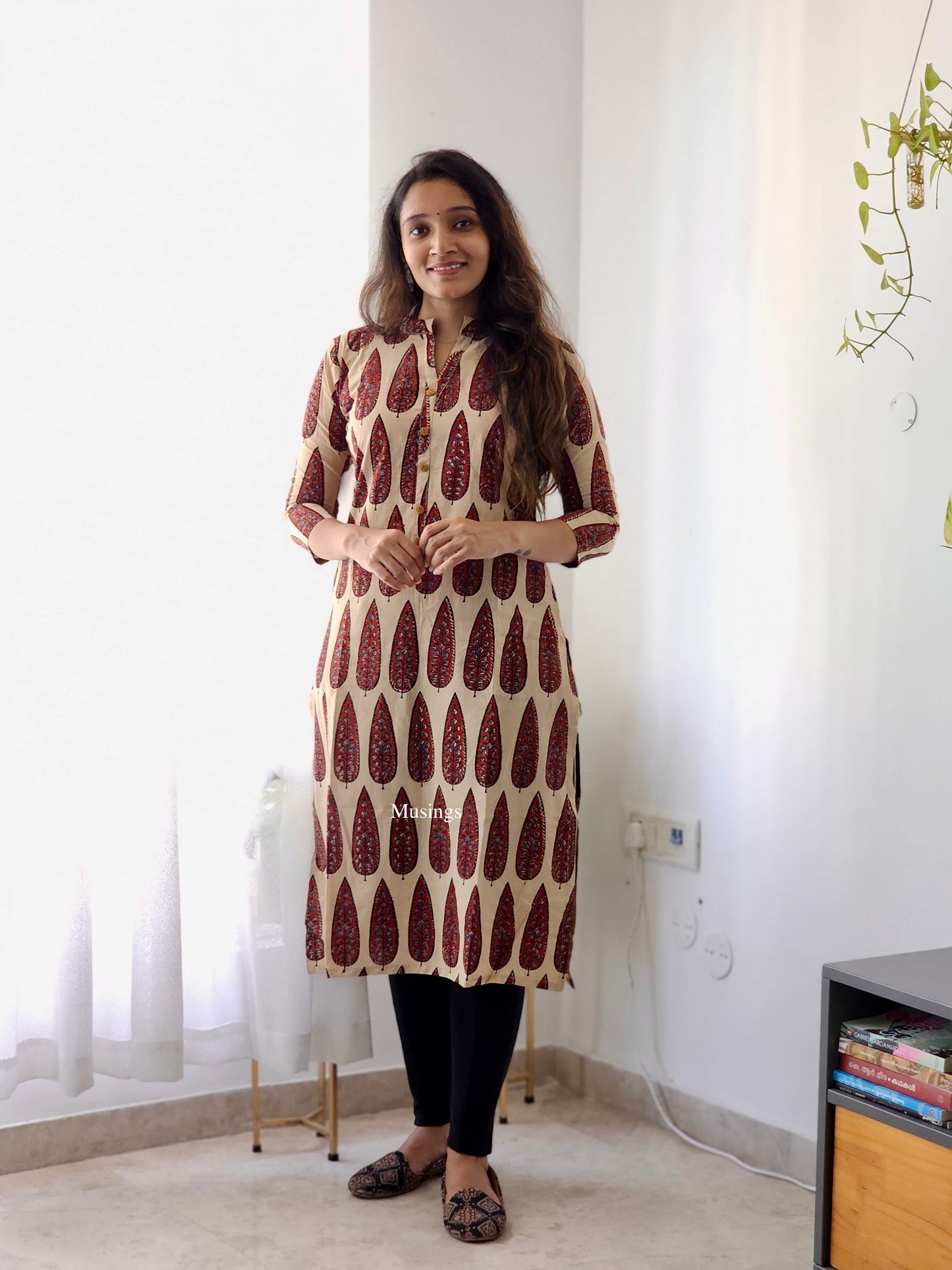 Yashika - Ajrakh Hand-block Printed