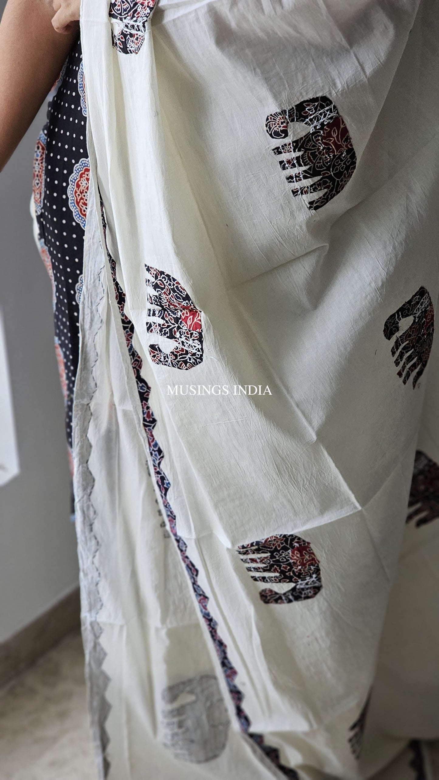 Madhu - Ajrakh Patchwork Kurta Set