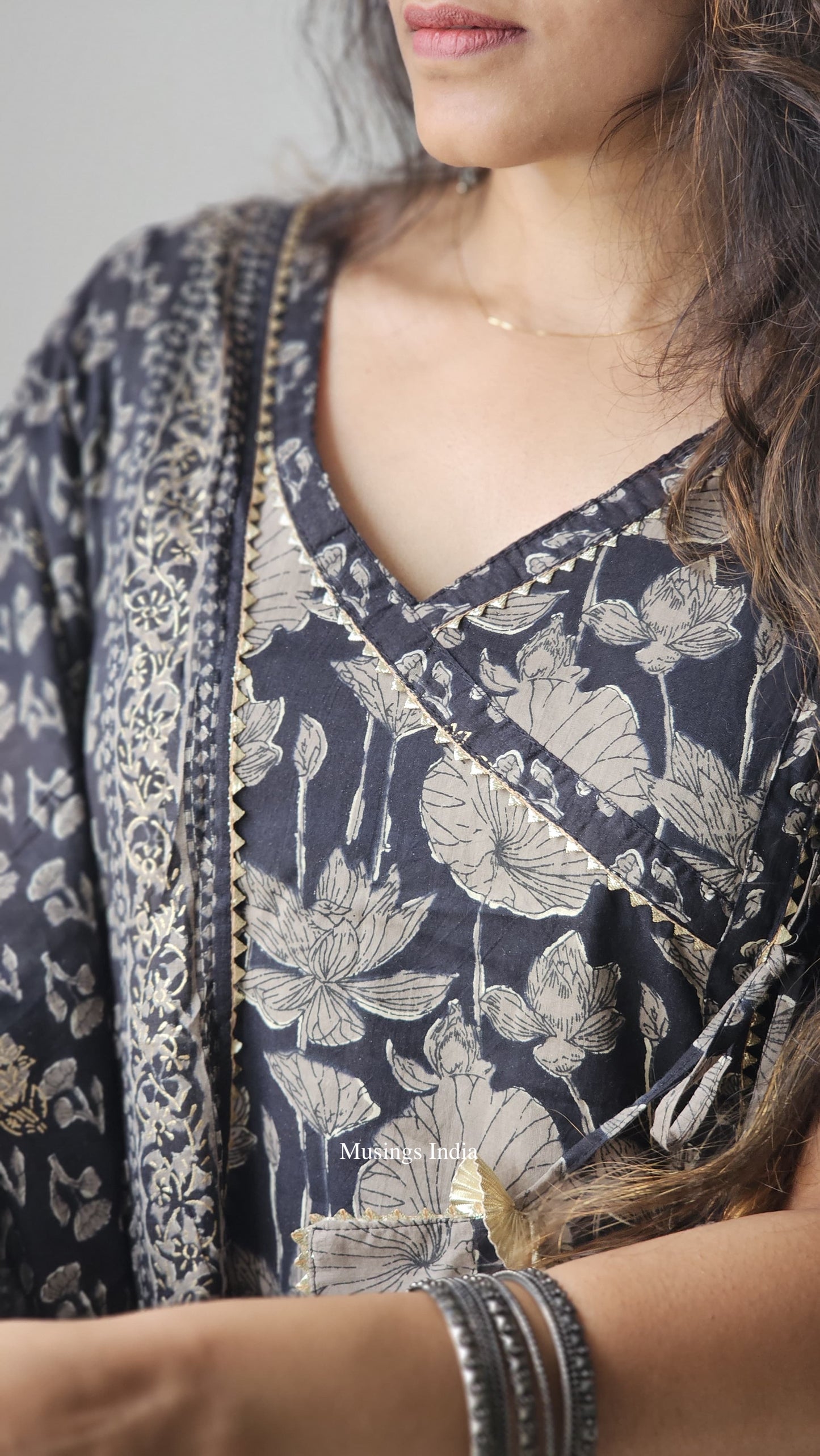 Nadiya - Gota Patti Block Print Suit