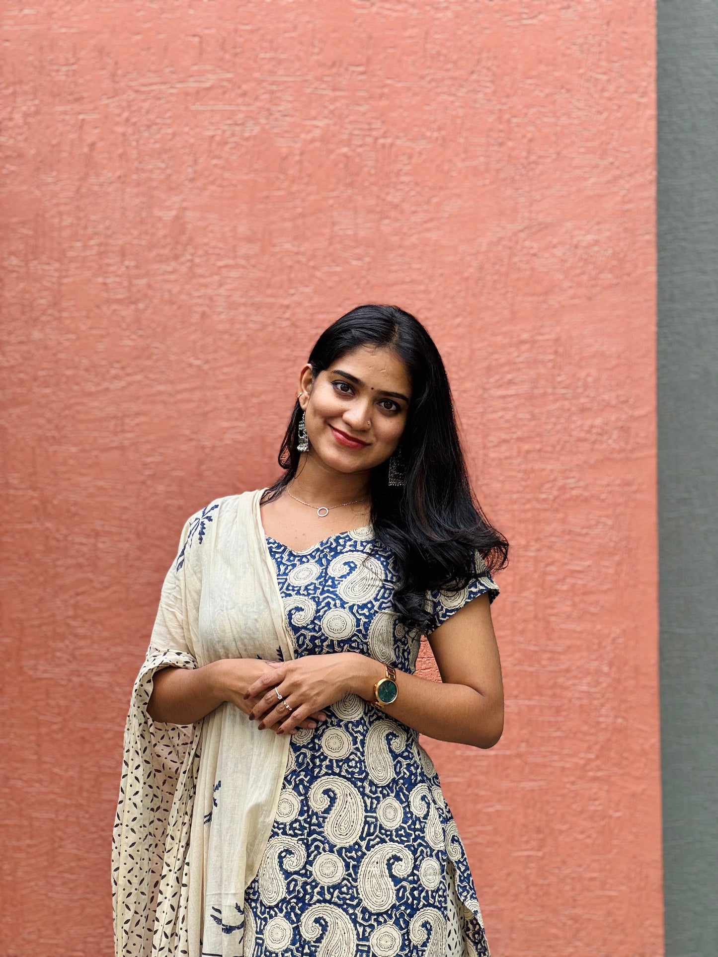 Neelima - Sanganeri Handblock Printed Cotton Kurta Set