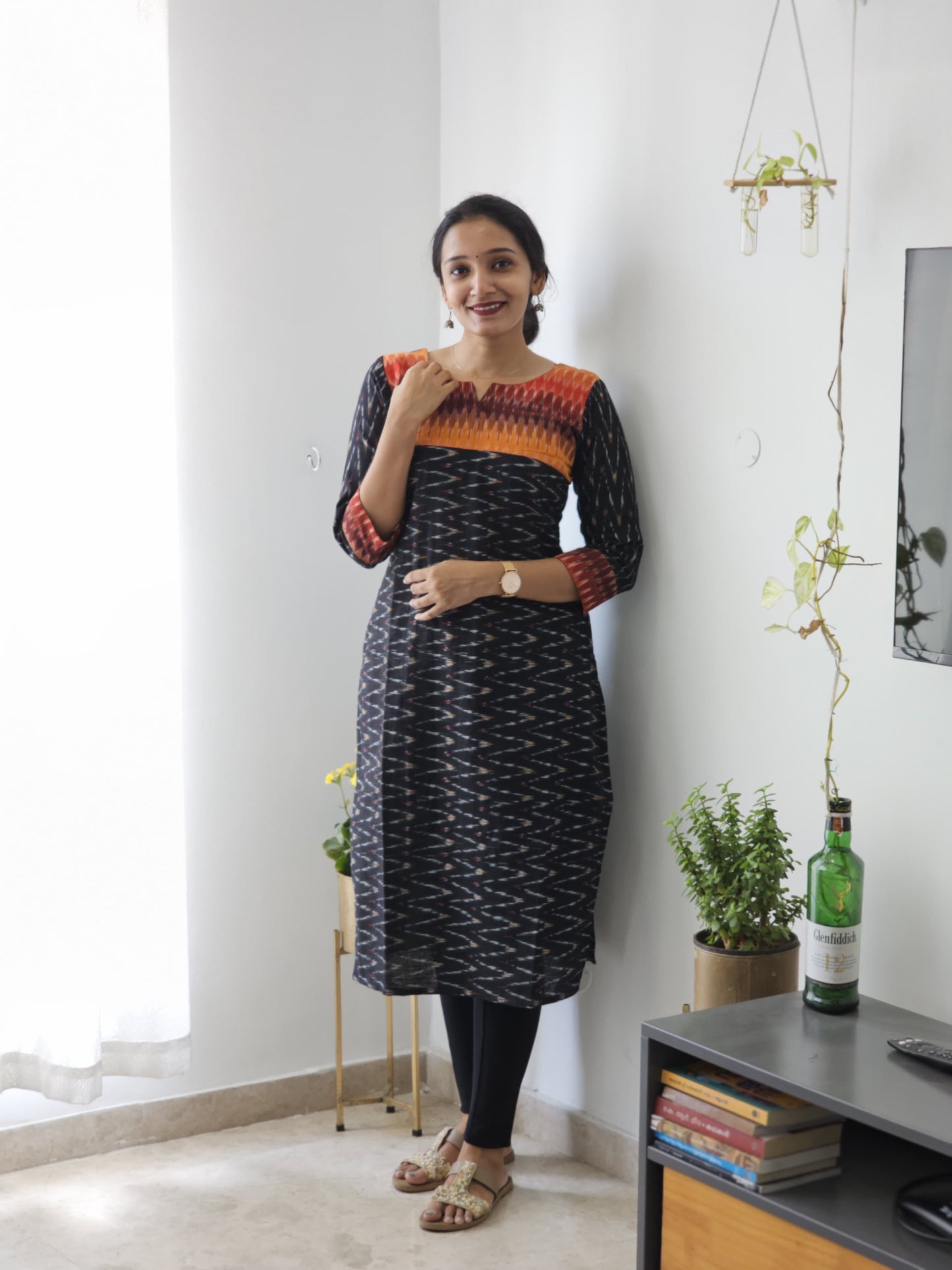 Shivani - Ikkat Fusion Kurta