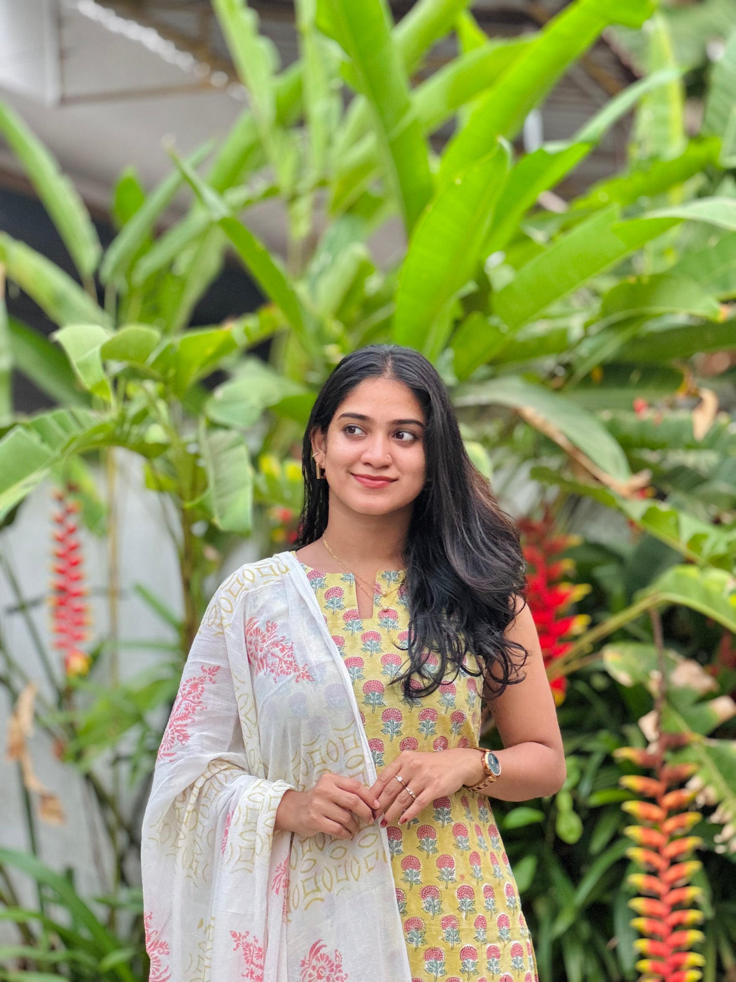 Padmini - Sanganeri Handblock Printed Cotton Kurta Set