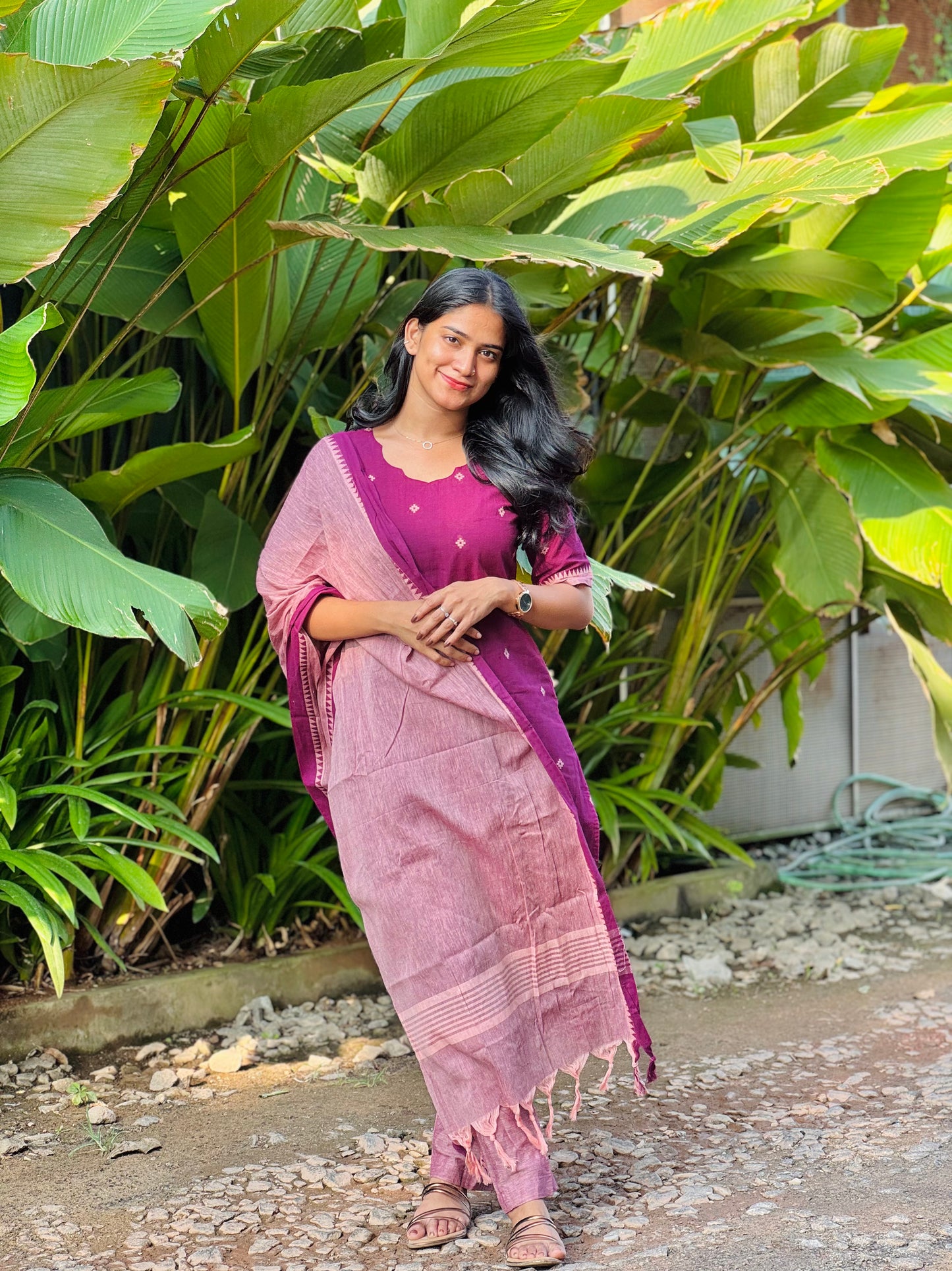 Kasthuri - Handloom Kurta Set