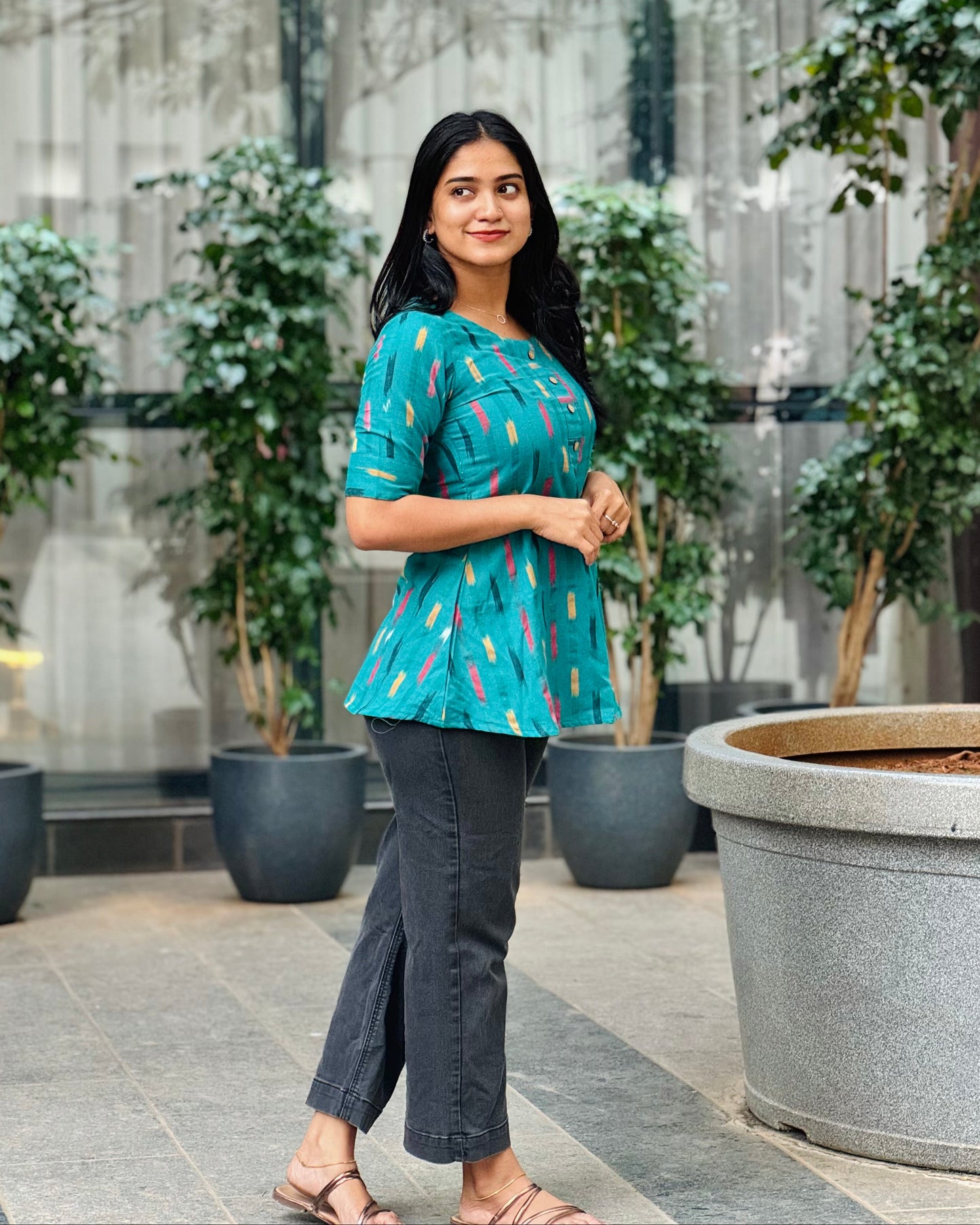 Amora - Ikkat Classy Short Kurta