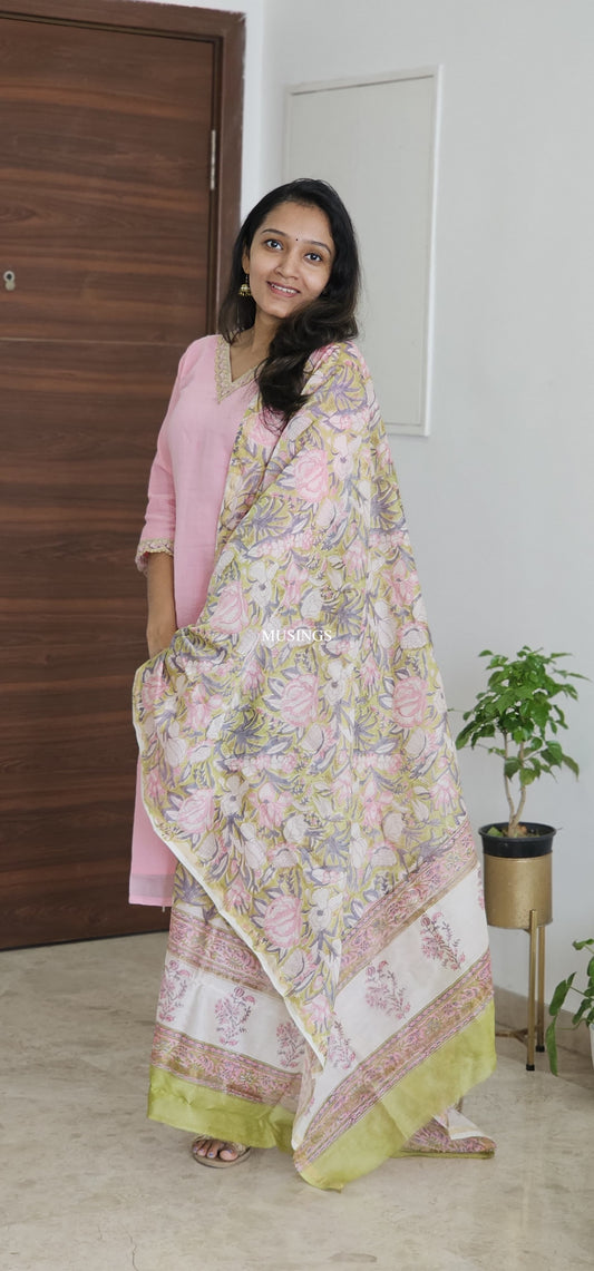 Diya - Mul Chanderi Silk Dupatta
