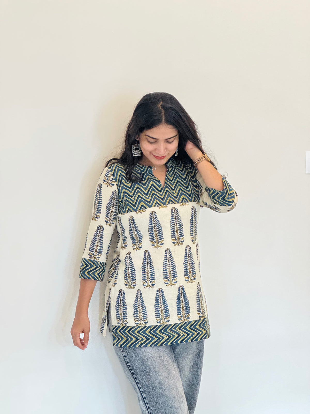 Karishma - Ajrakh Short Kurta