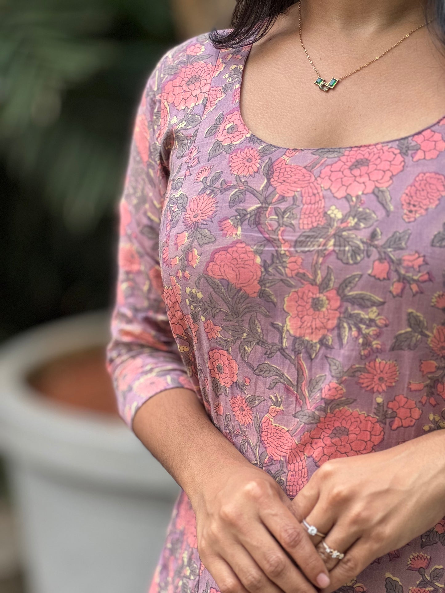 Alka - Sanganeri Handblock Printed A line Kurta