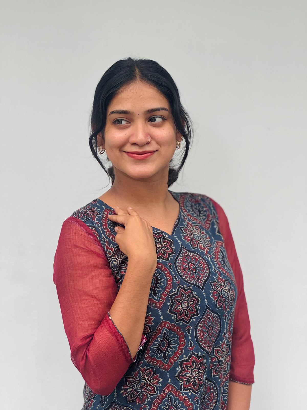 Dhara - Ajrakh Fusion Kurta