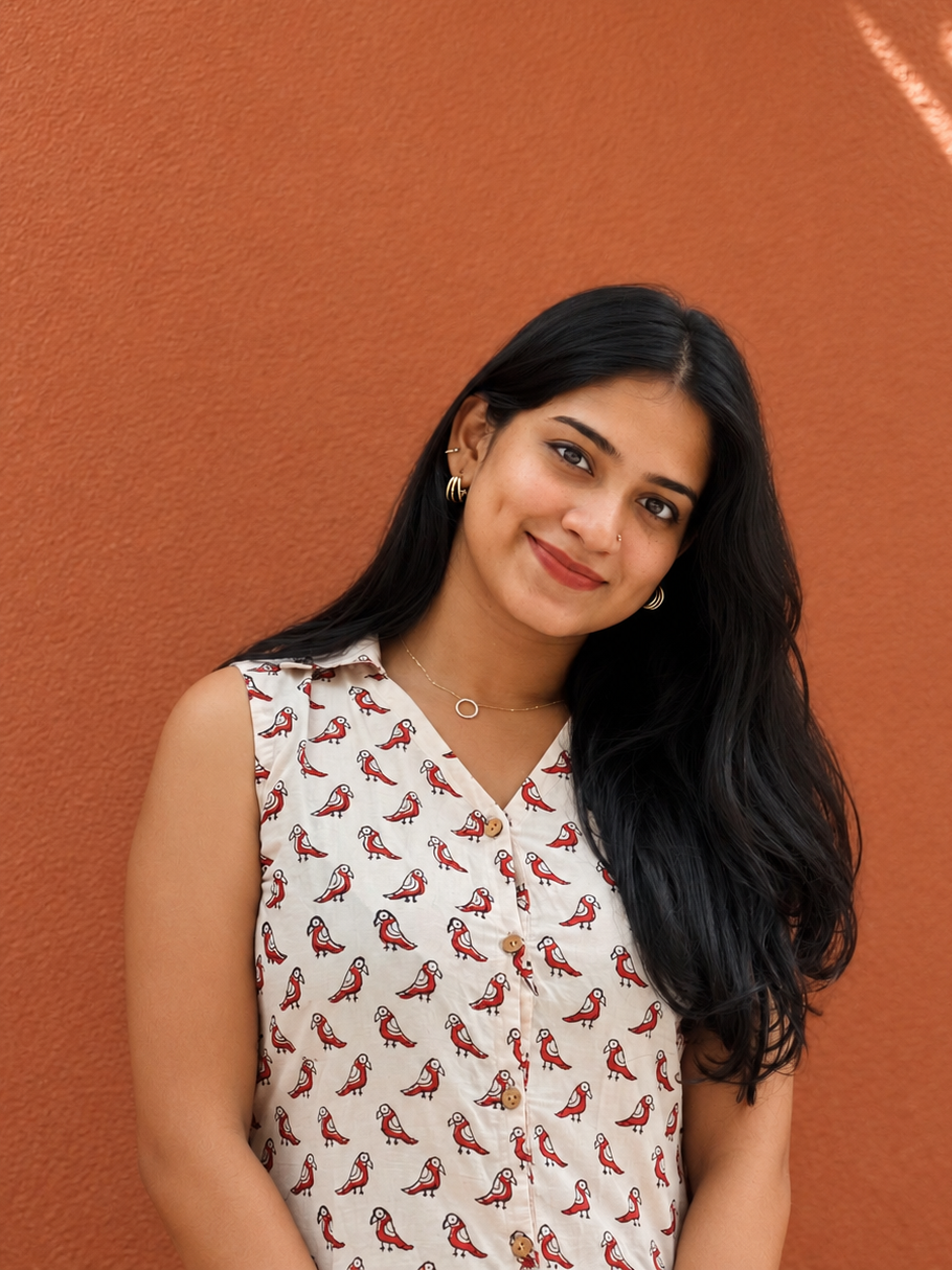 Suki - Bagru Handblock Printed Dress