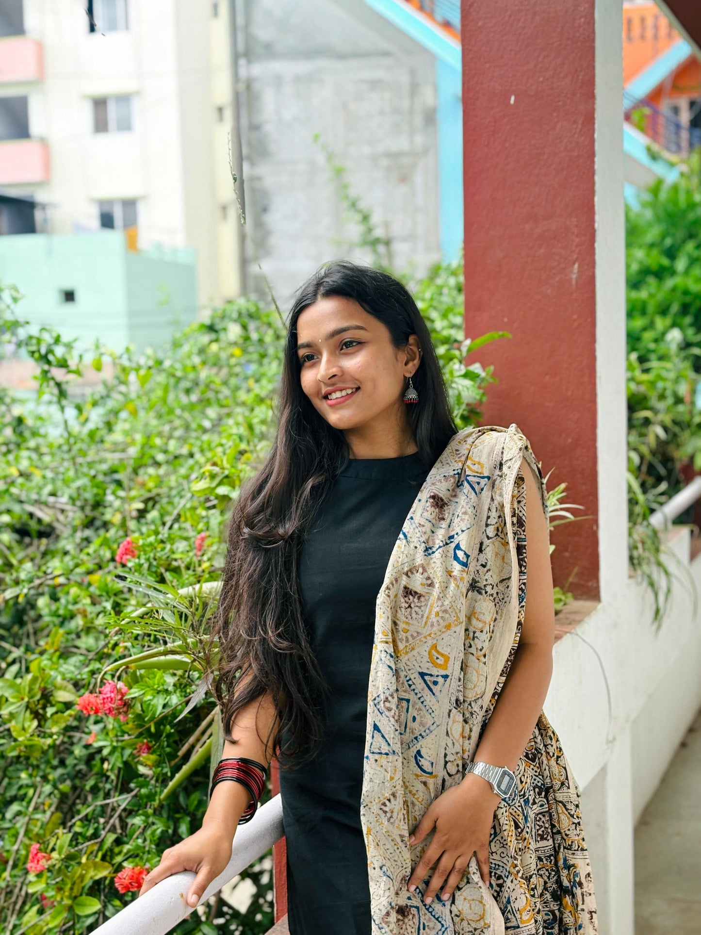 Samyukta - Kalamkari Mangalgiri Fusion Kurta Set