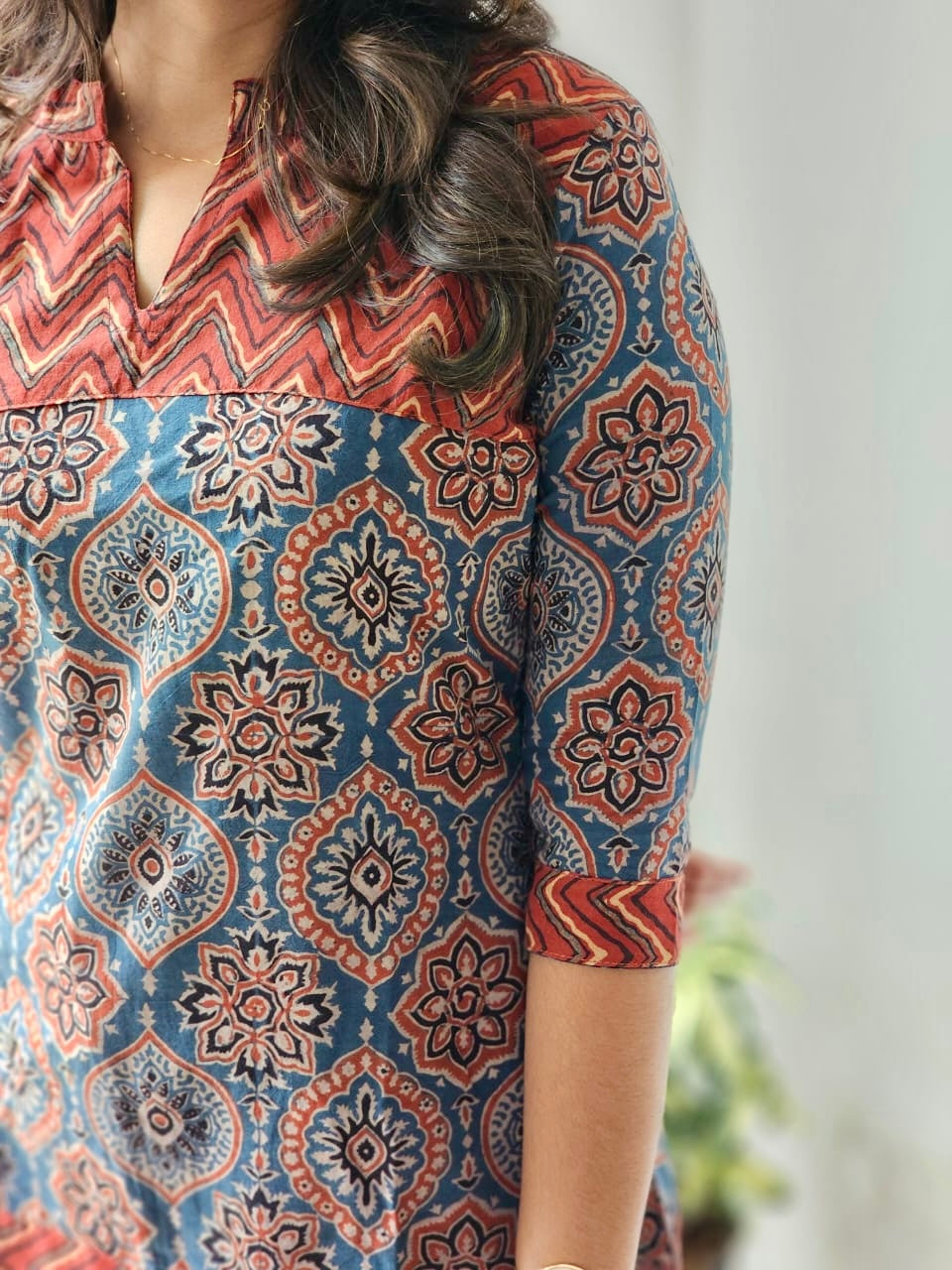 Indhu - Ajrakh Short Kurti