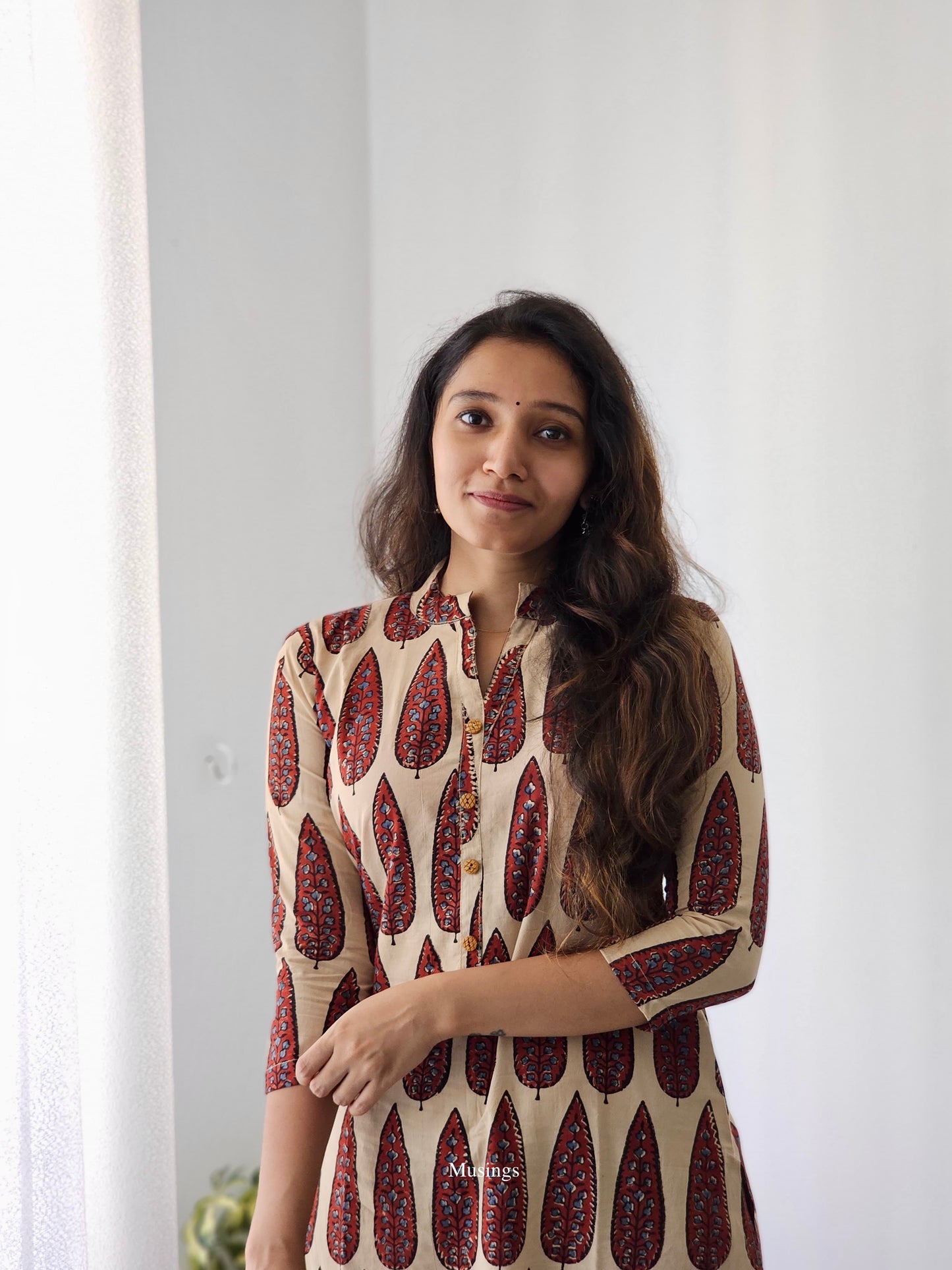 Yashika - Ajrakh Hand-block Printed