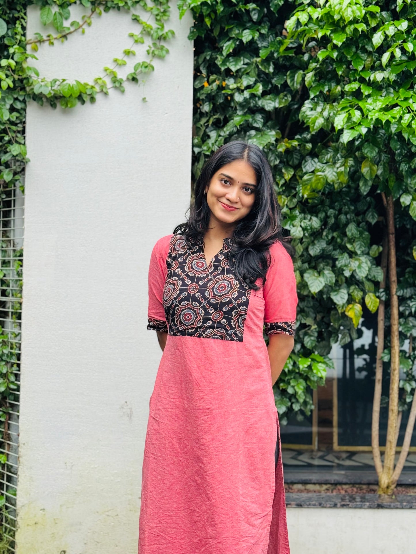 Thea - Ikkat x Ajrakh Fusion Kurta