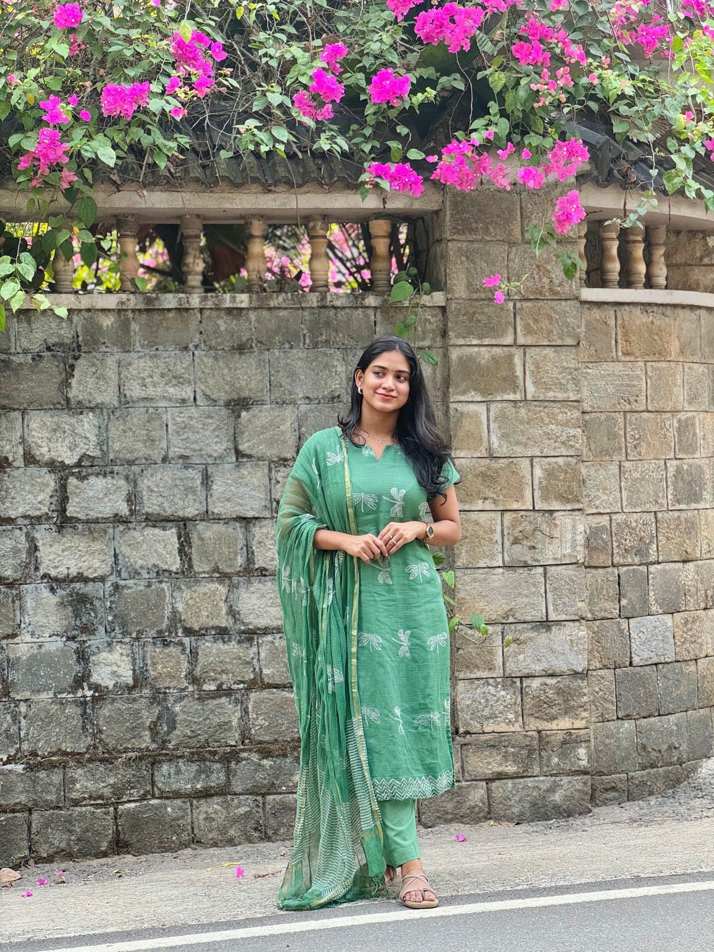 Vaanya - Kota Block Printed Kurta Set