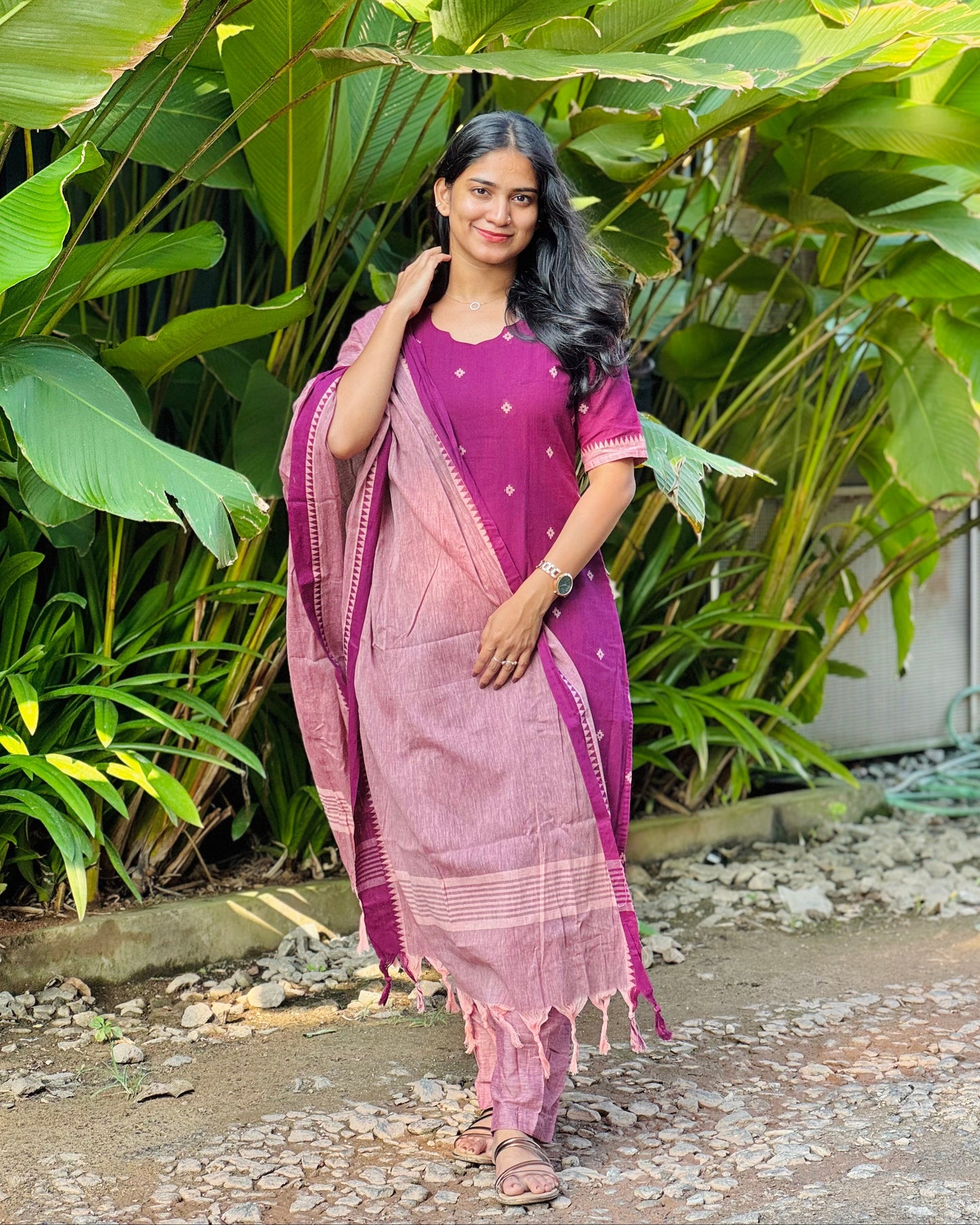 Kasthuri - Handloom Kurta Set