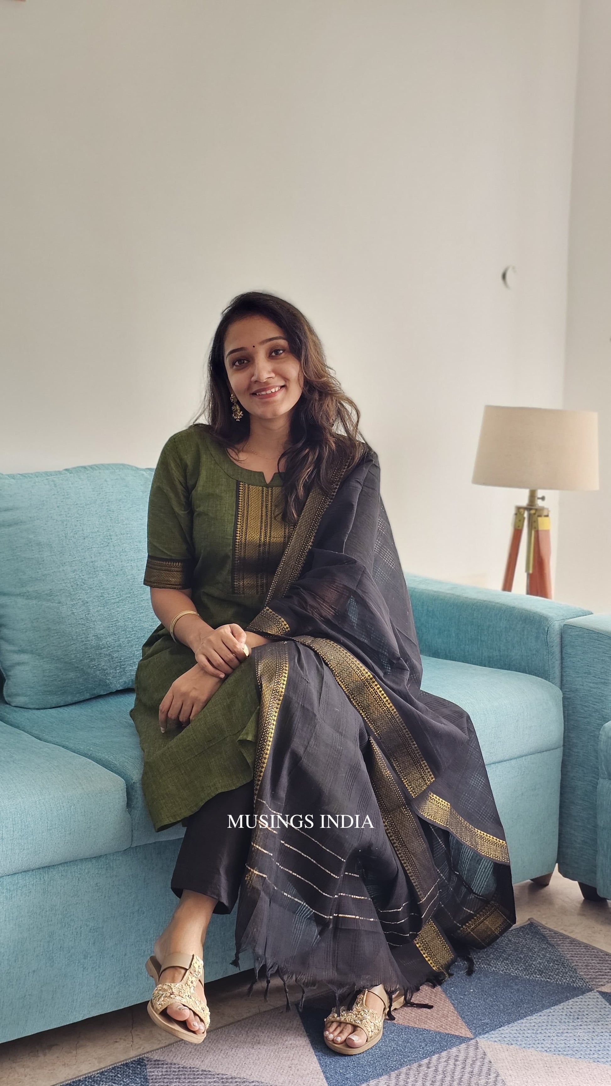 Sundari - Mangalgiri Kurta Set Musings Sundari - Mangalgiri Kurta Set Musings