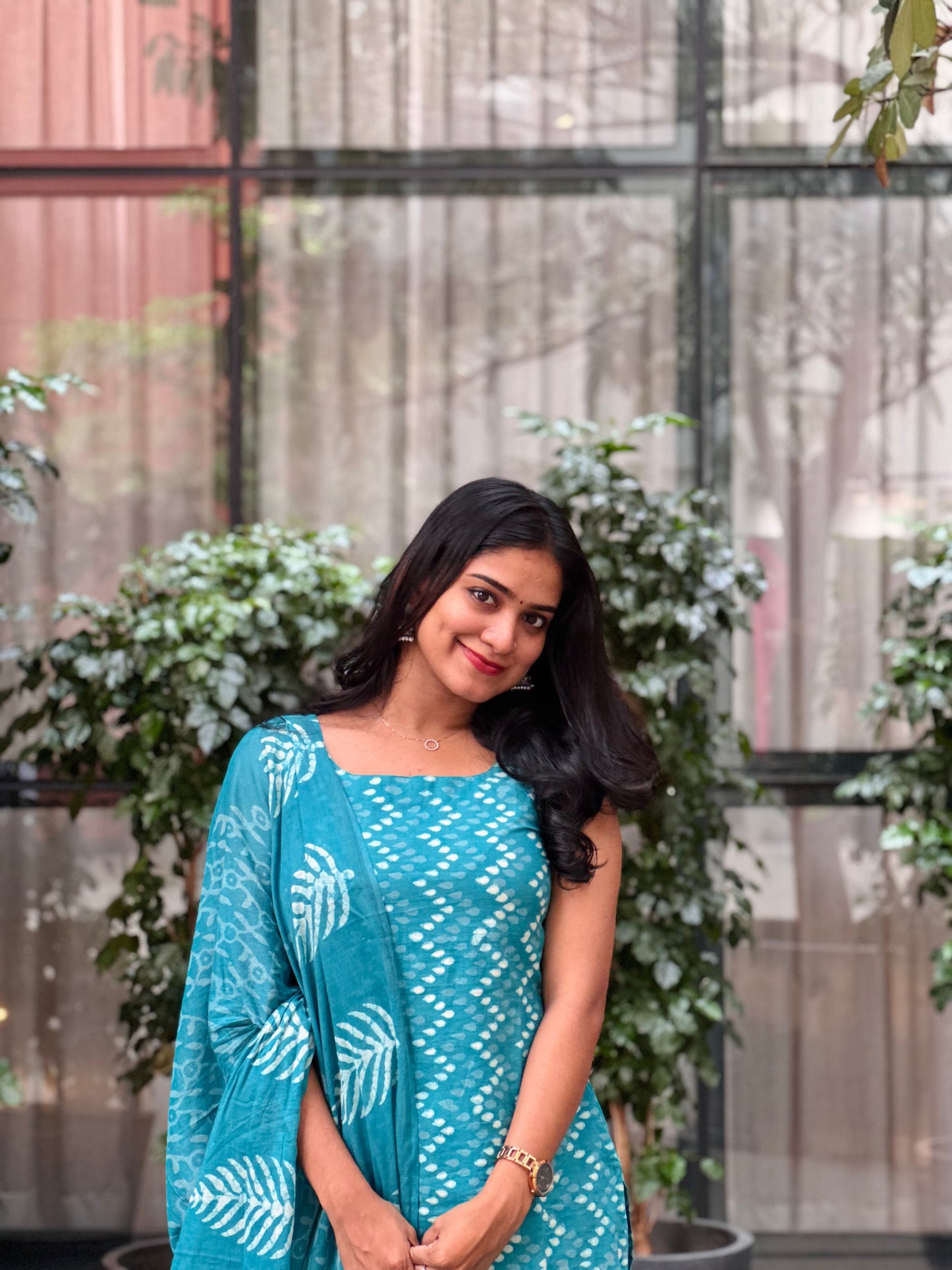 Kashvi - Dabu Handblock Printed Kurta Set