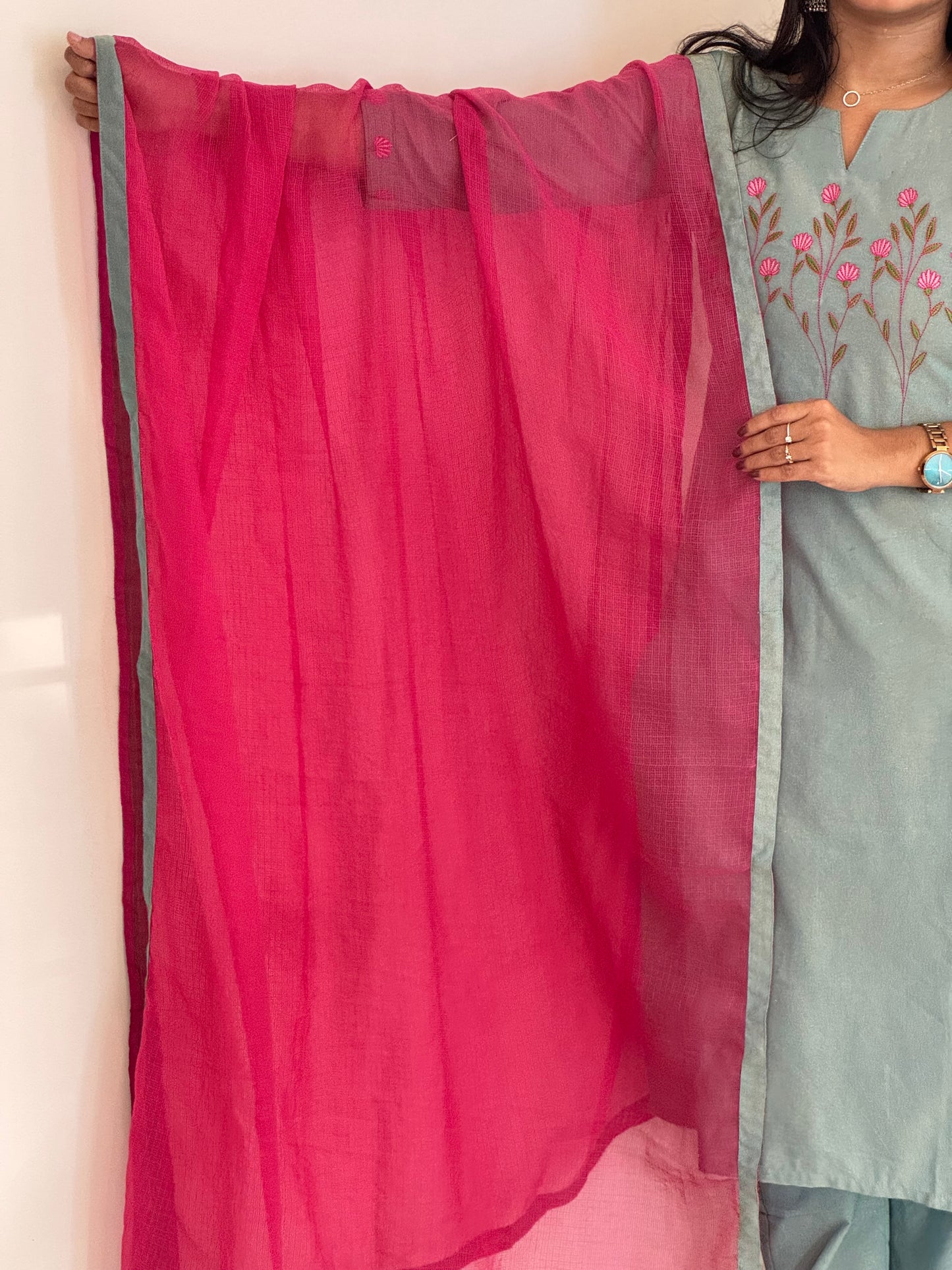Kamali - Pure Cotton Kota Patchwork Dupatta