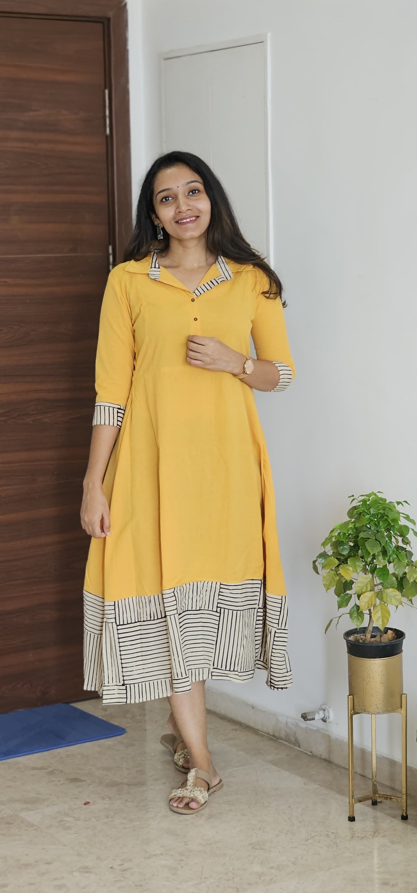 Vahini - Handloom x Bagru Block Print Dress