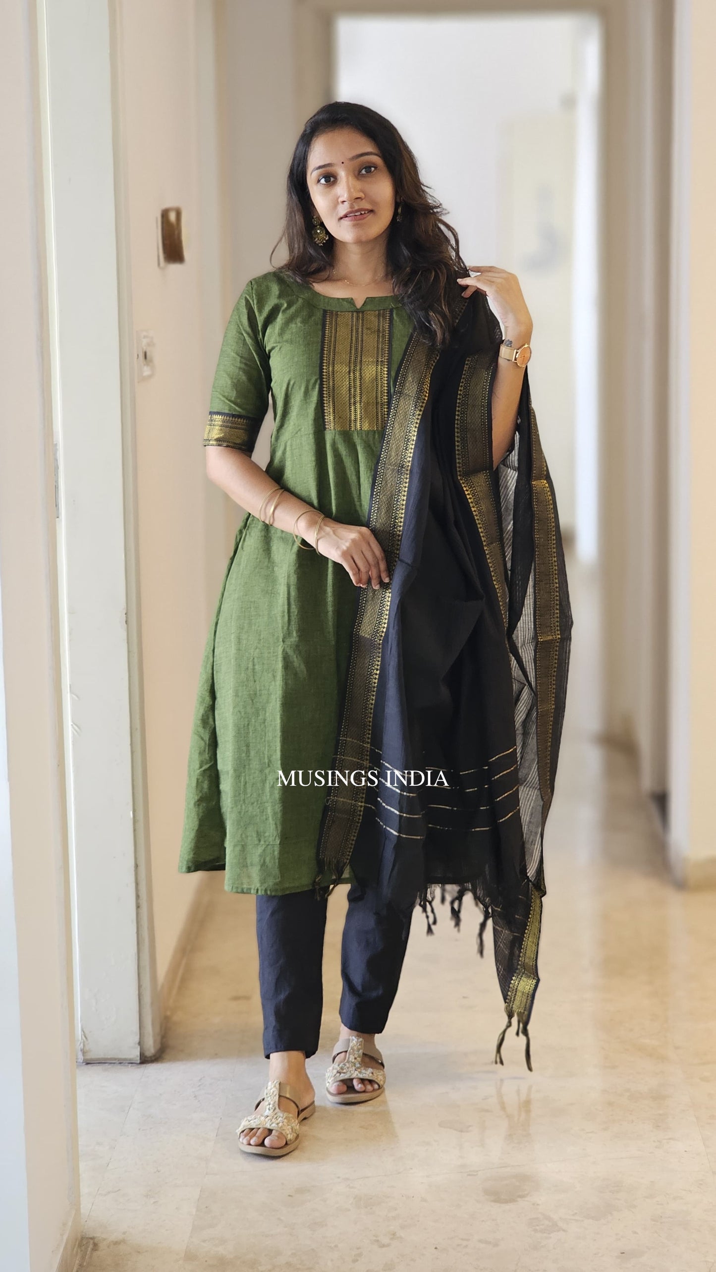 Sundari - Mangalgiri Kurta Set