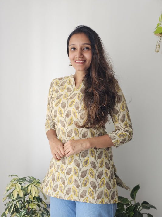 Vrinda - Vanaspati handblock print