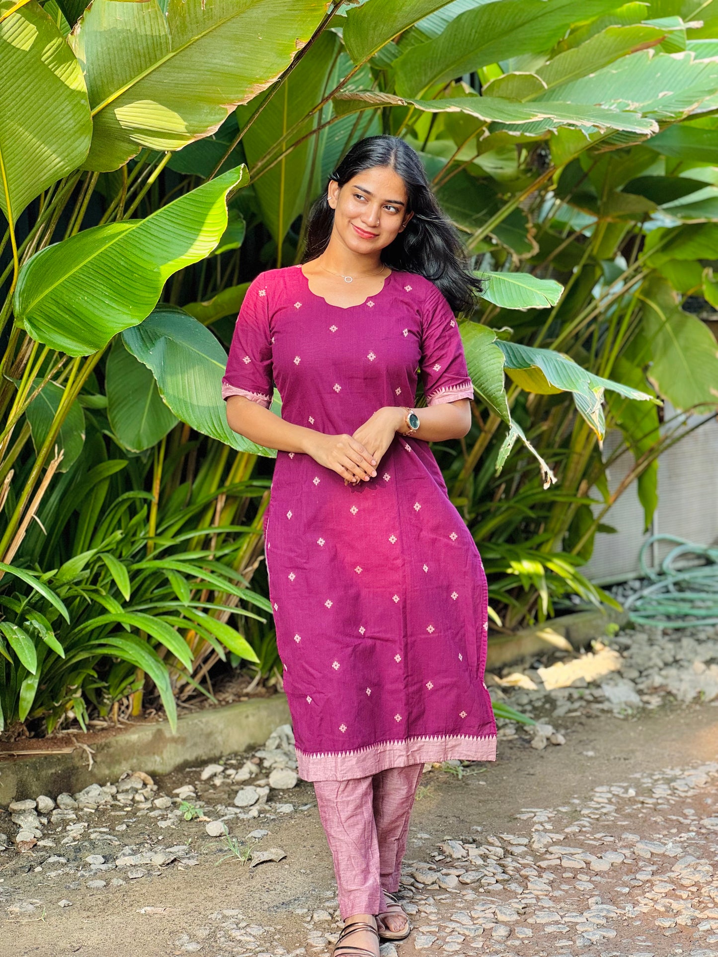 Kasthuri - Handloom Kurta Set