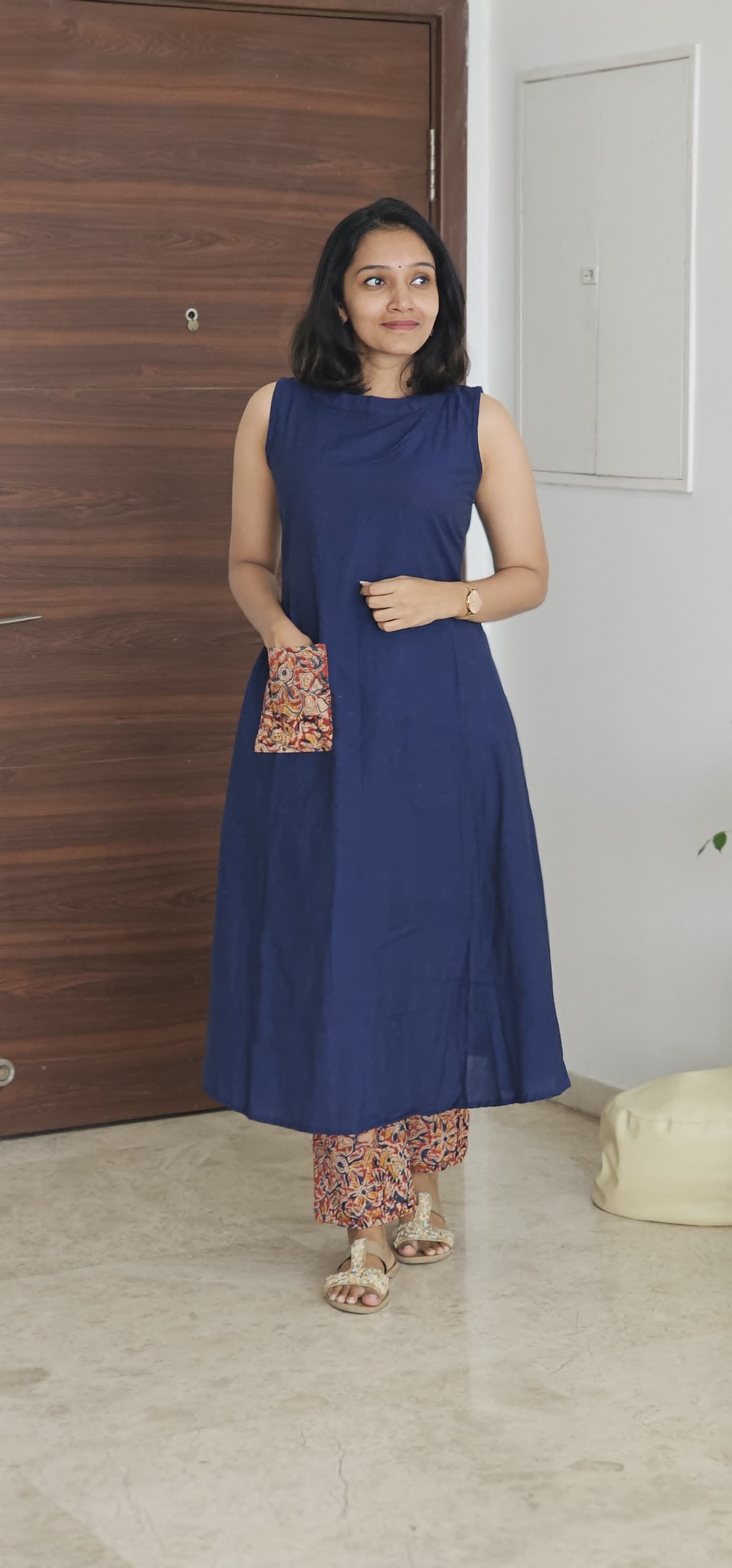 Nethra - Handloom x Kalamkari Kurta set