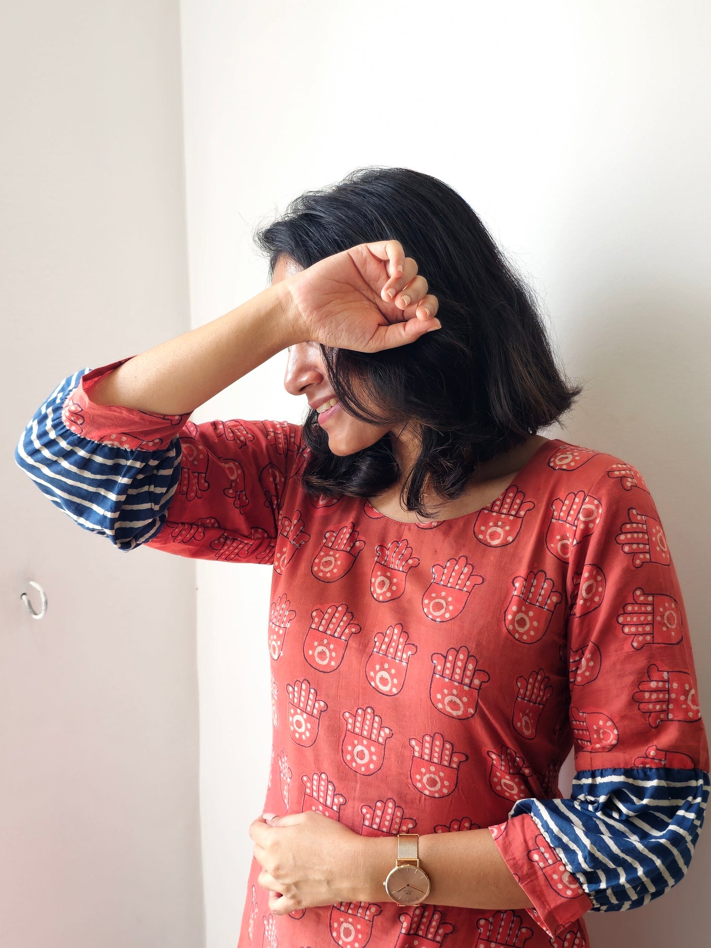 Mrinalini - Sanganeri Handblock Printed Kurta Set