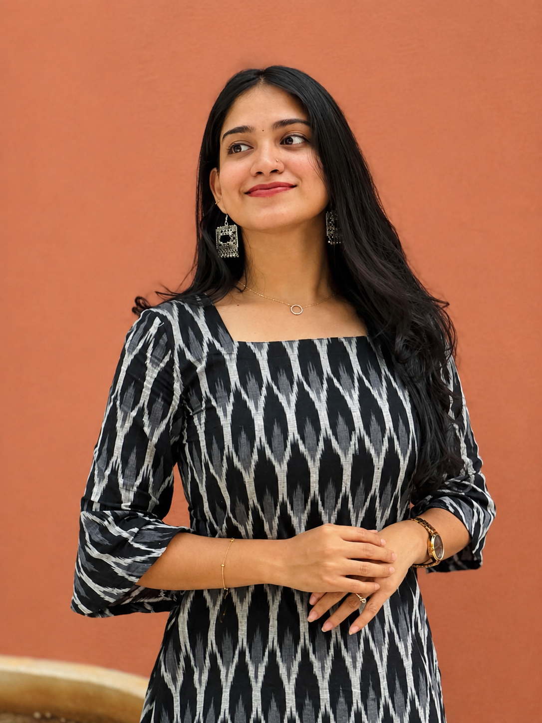 Vasudha - Ikkat Short Kurta