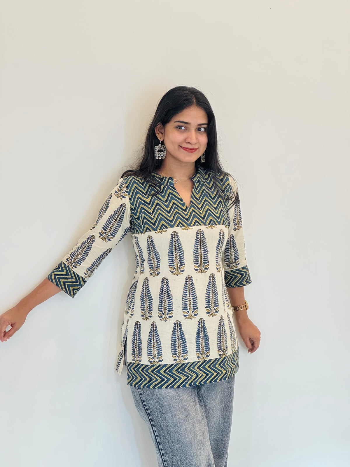 Karishma - Ajrakh Short Kurta